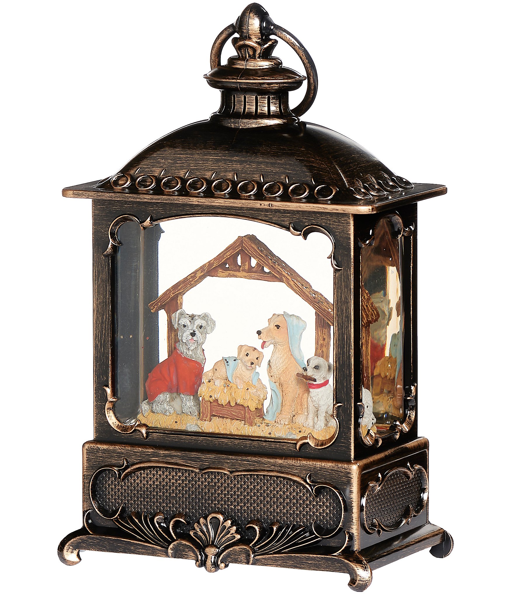 Roman Confetti Lites Pup Pageant Lighted Swirl Lantern