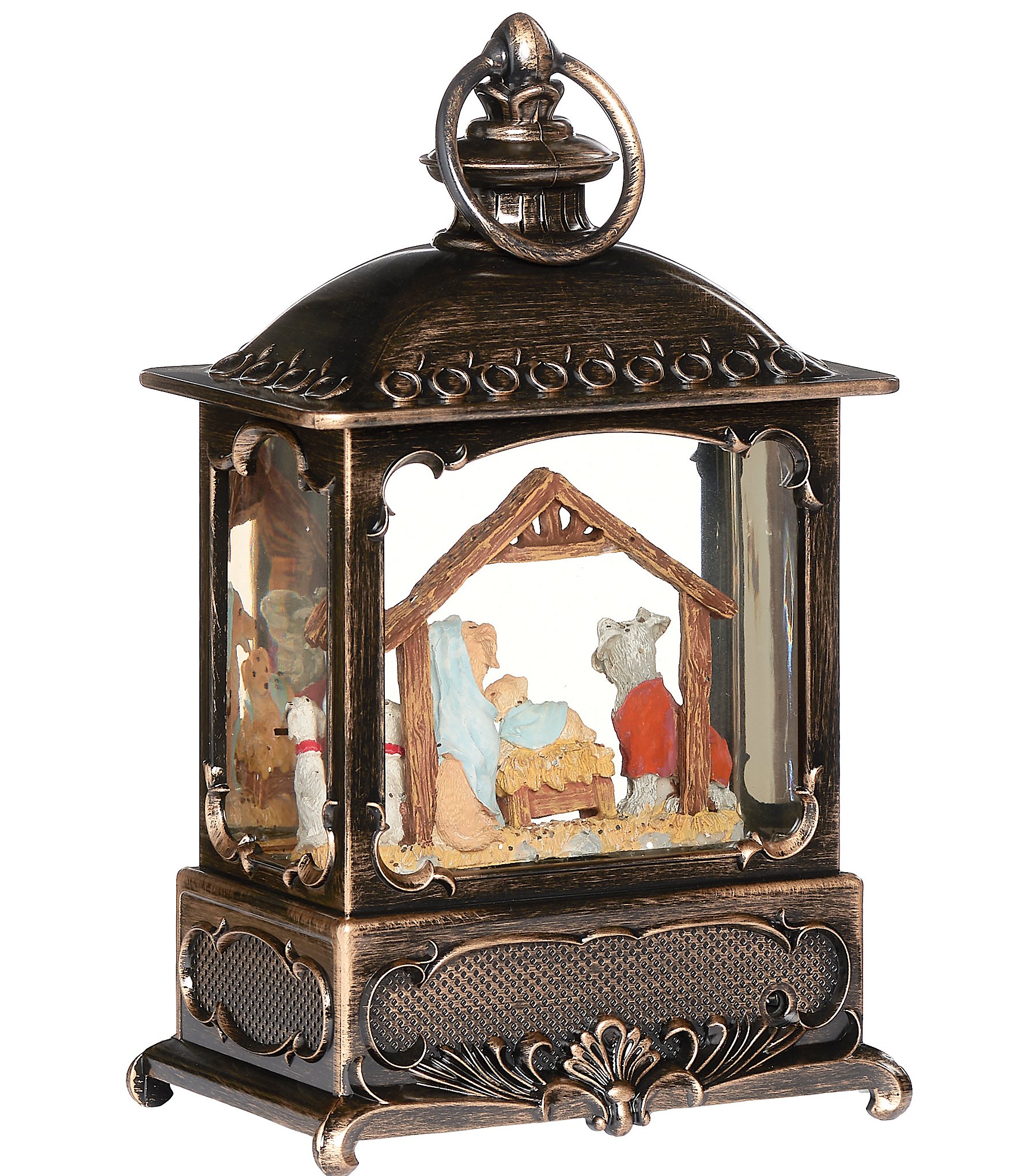 Roman Confetti Lites Pup Pageant Lighted Swirl Lantern