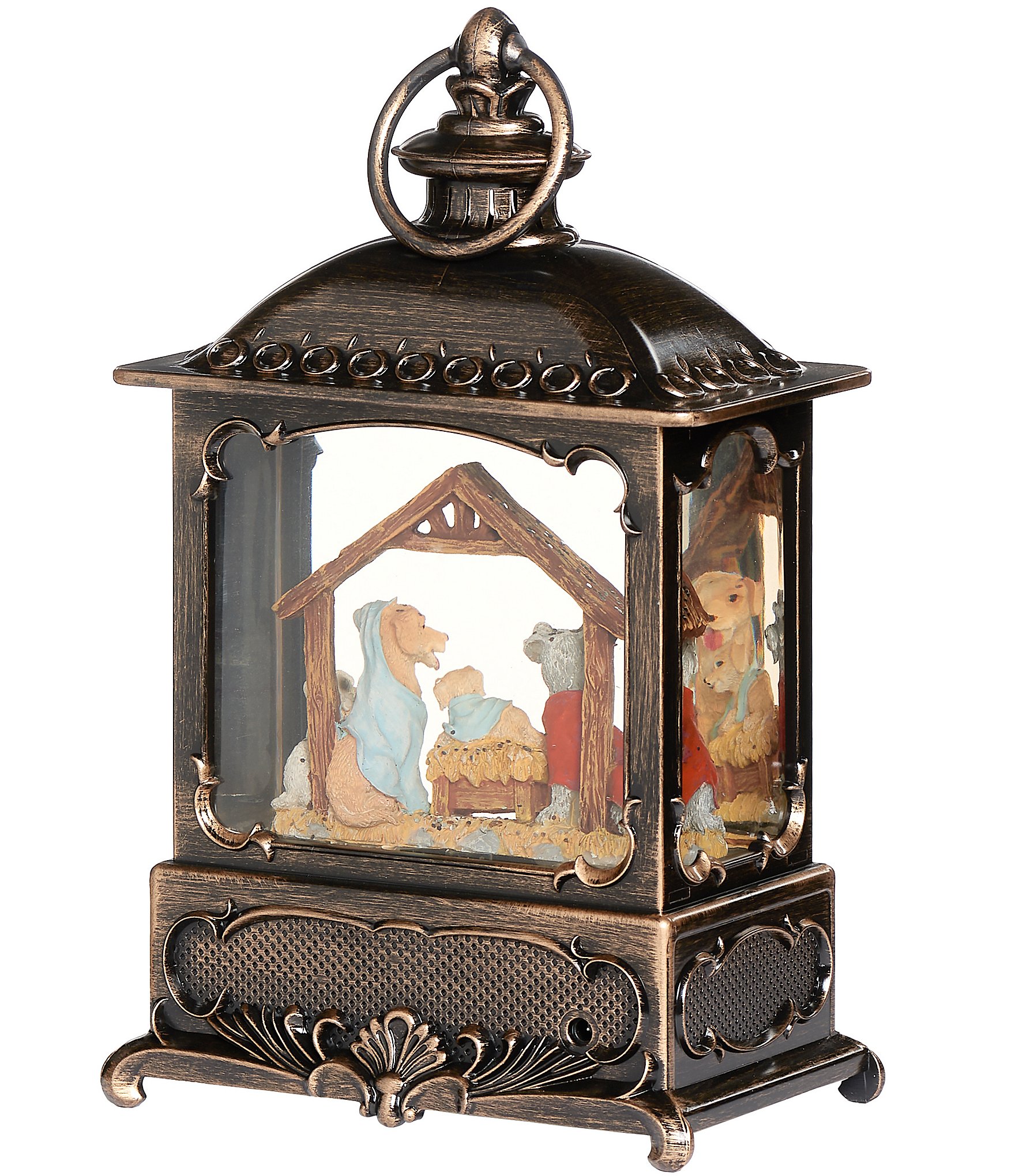 Roman Confetti Lites Pup Pageant Lighted Swirl Lantern