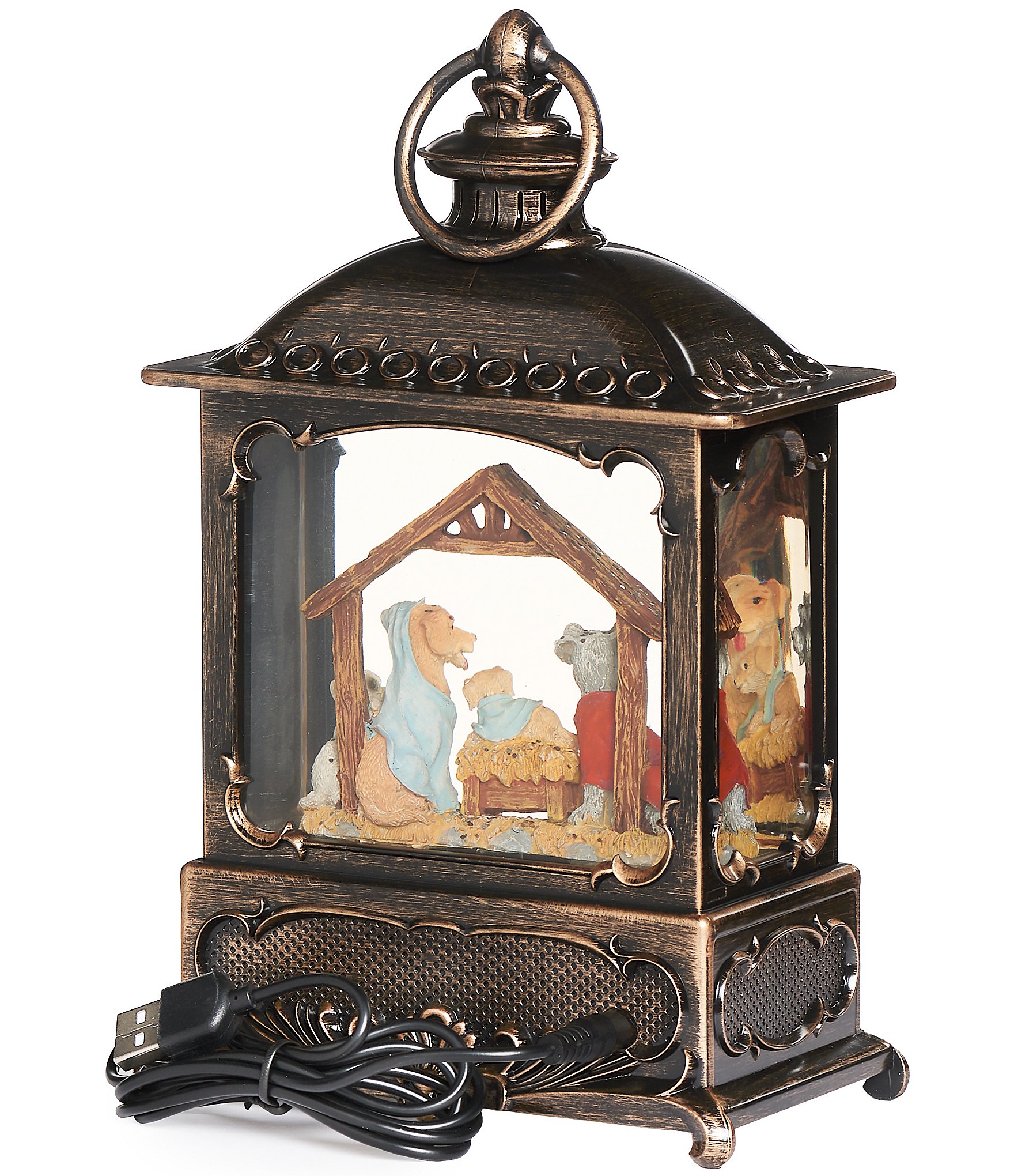Roman Confetti Lites Pup Pageant Lighted Swirl Lantern