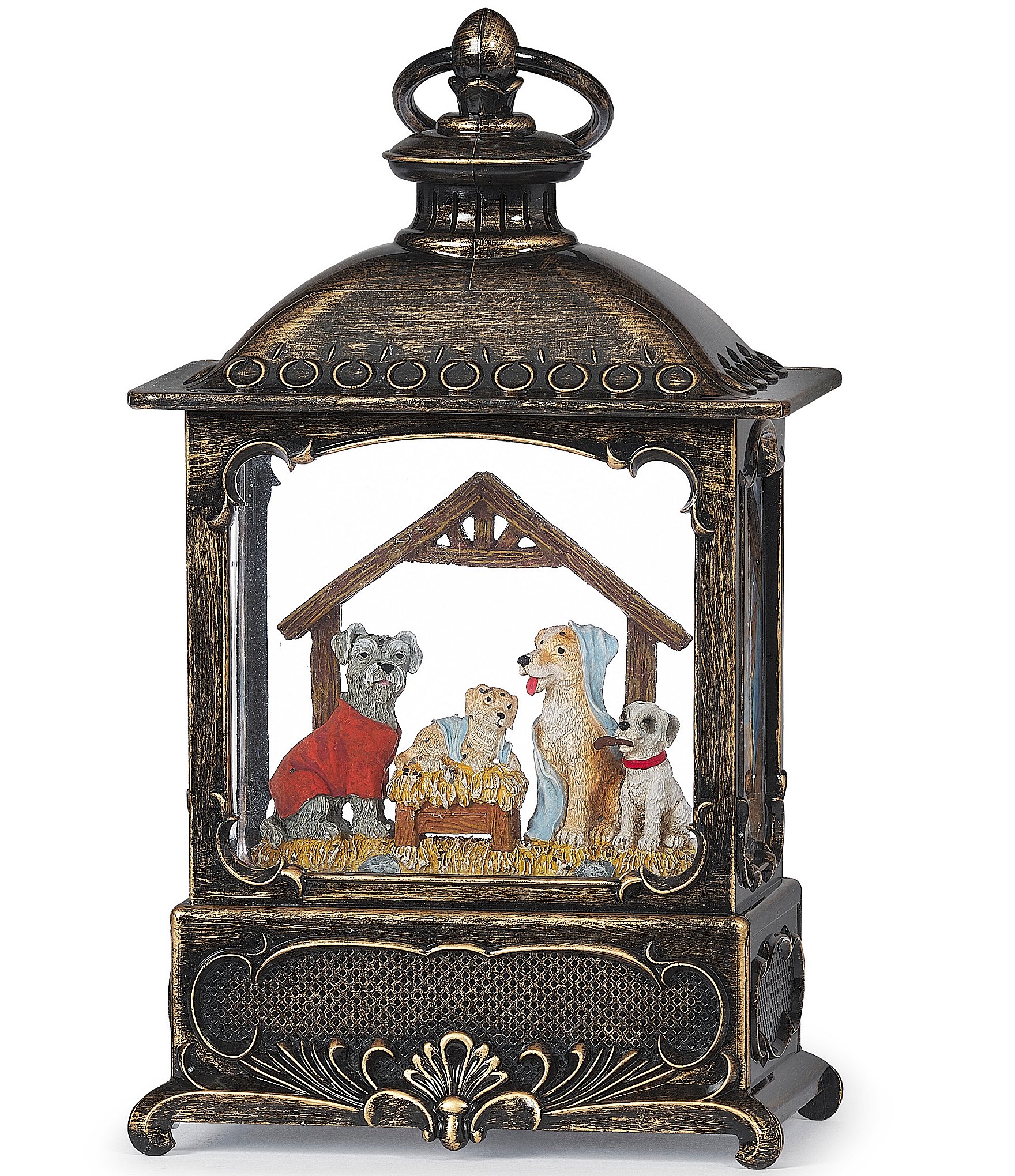 Roman Confetti Lites Pup Pageant Lighted Swirl Lantern