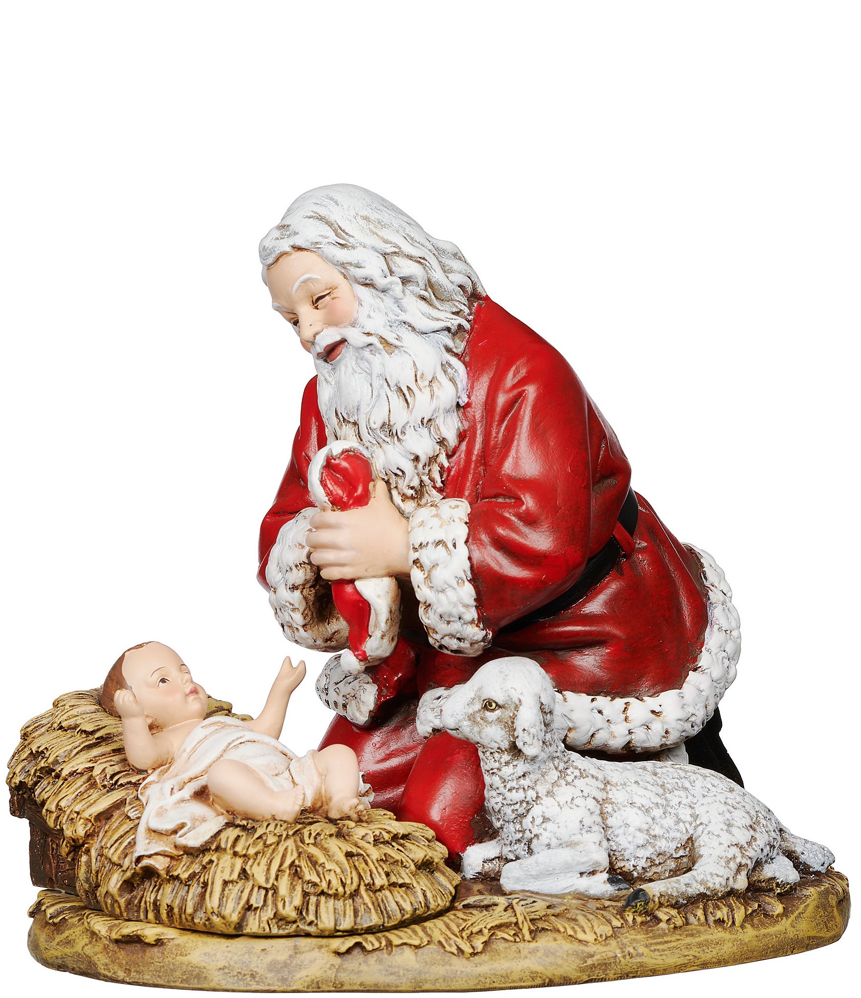 Roman Kneeling Santa Humble Lamb Figurine | Dillard's