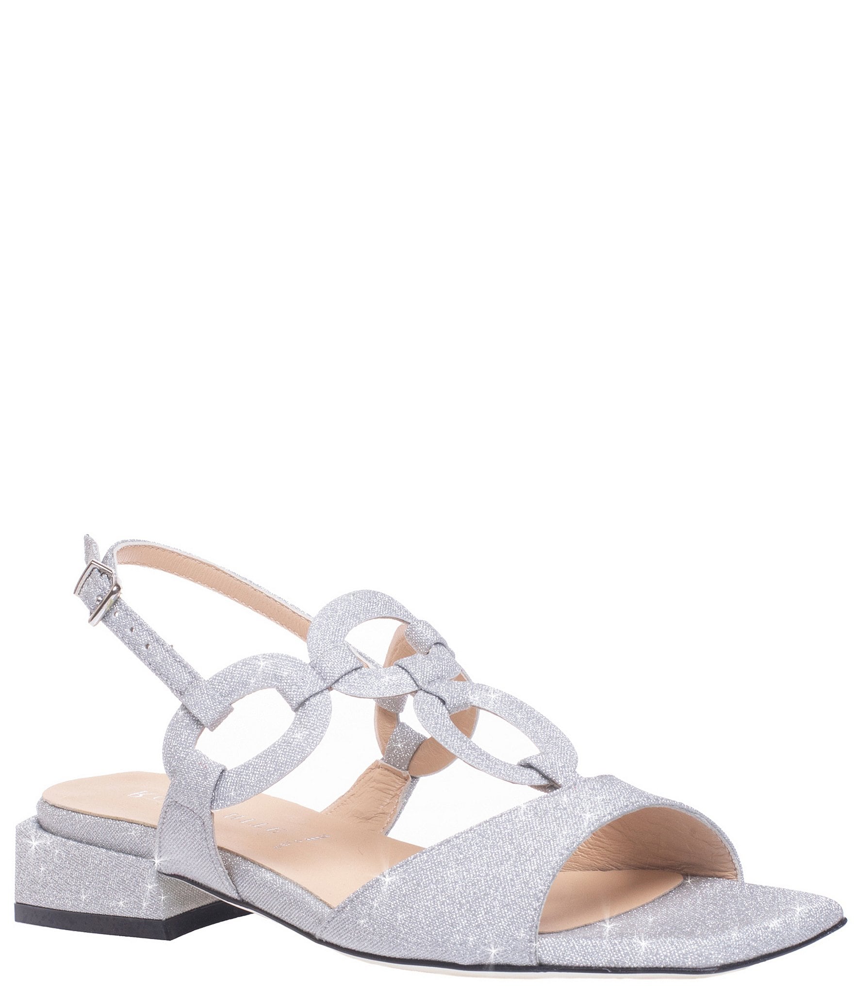 Glitter slingback outlet sandals