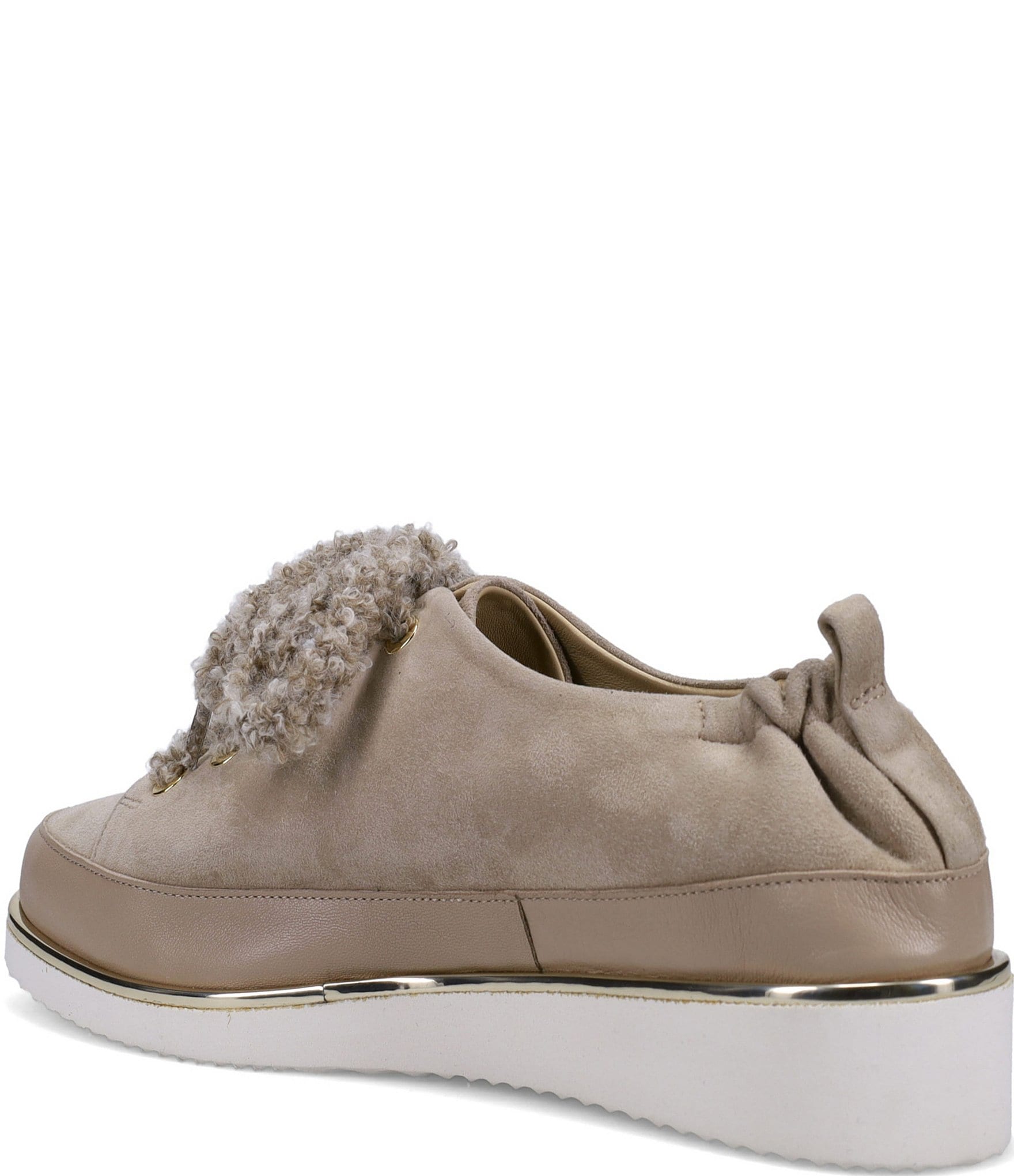 Ron White Nalla Cashmere Suede Lace Up Sneakers