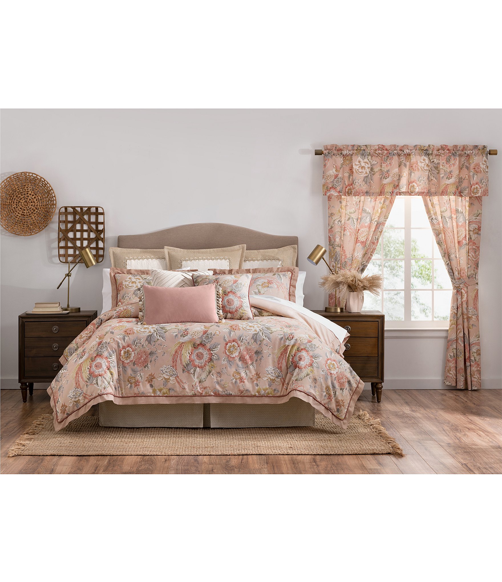 Rose Tree Audrey Floral Window Treatment