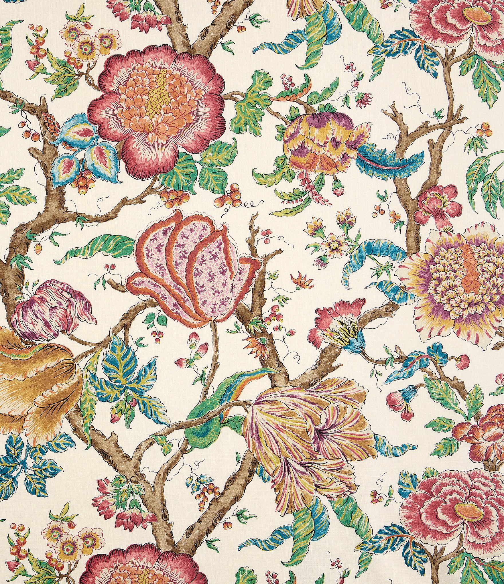 Rose Tree Bronte Jacobean Floral Print Comforter Set