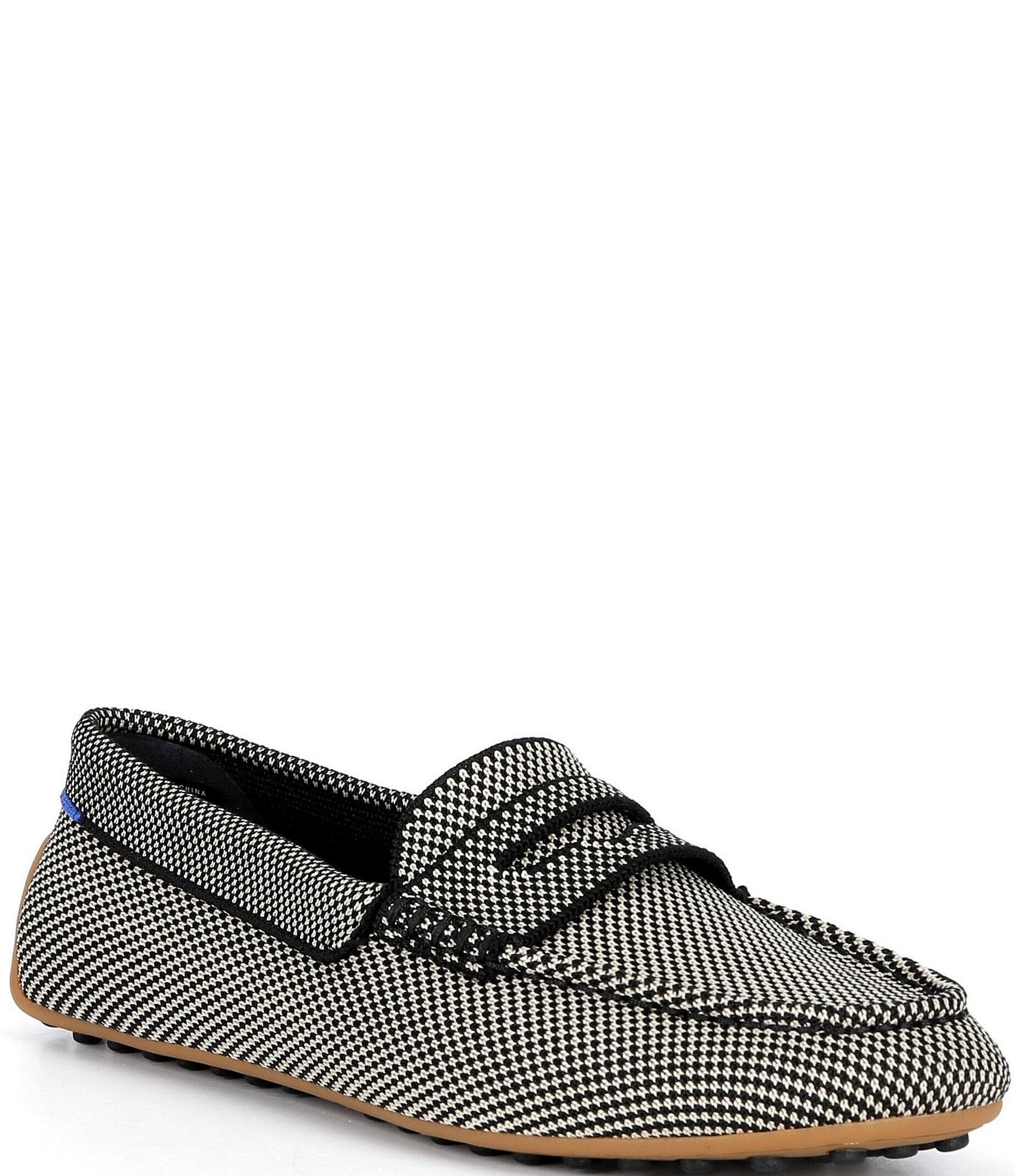 Rothy's The Daily Driver Knit Micro Check Loafers