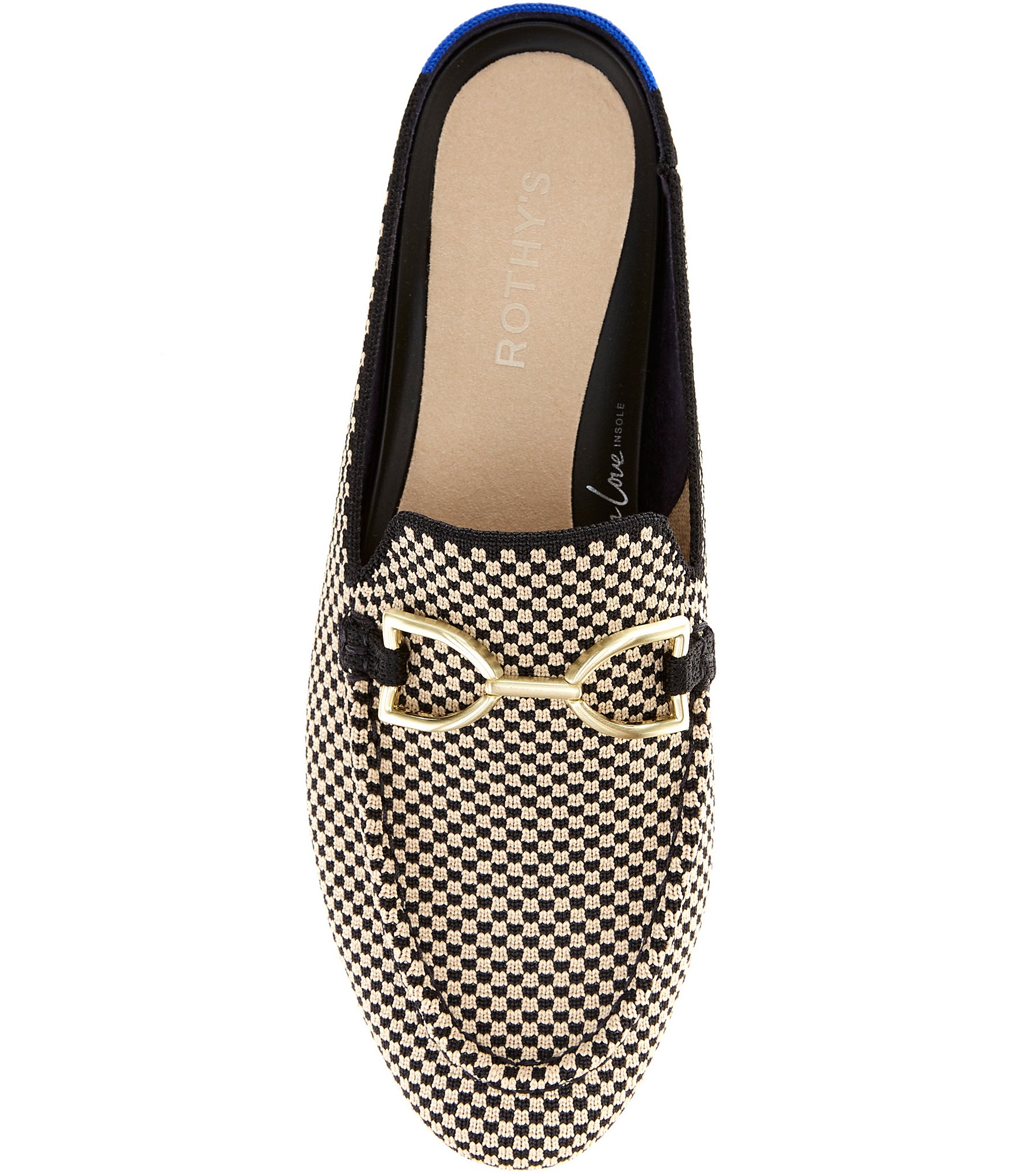 Rothy's The Double Bit Check Loafer Mules