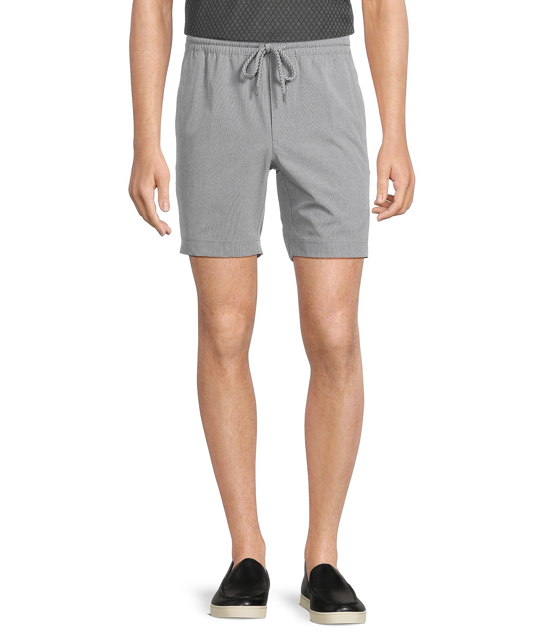 Roundtree & Yorke 7#double; Flat Front Performance Pull On Shorts