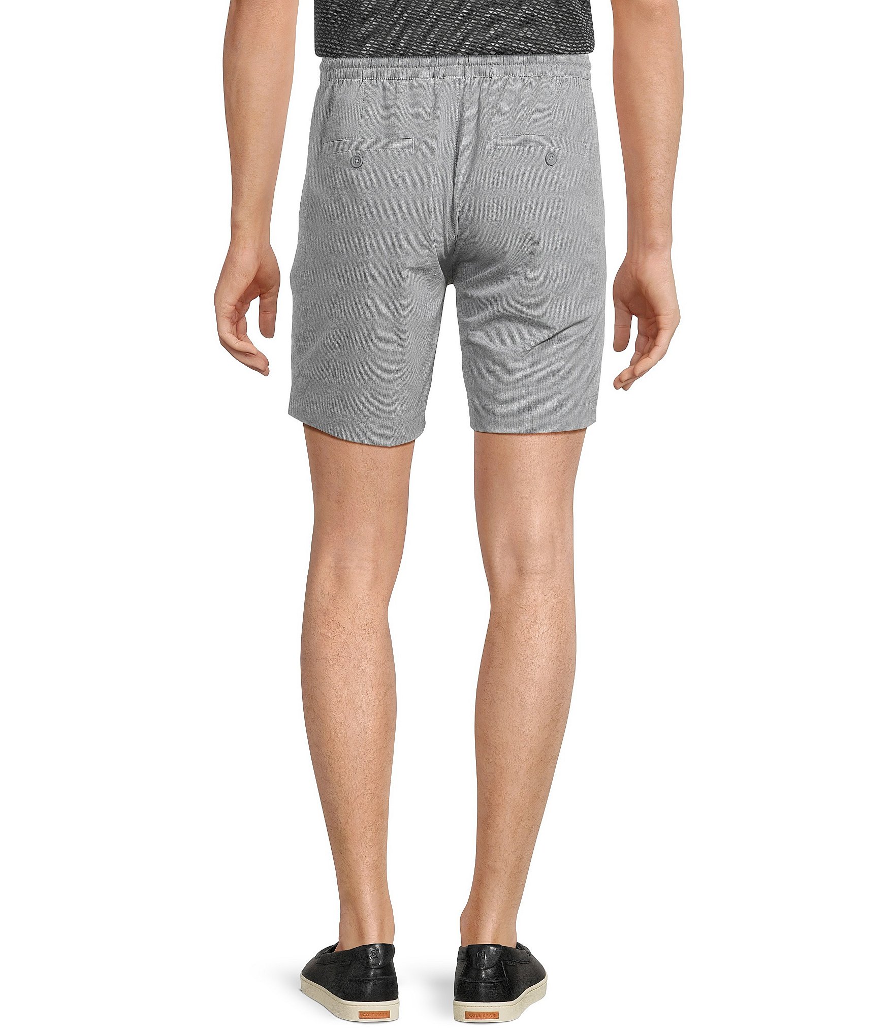 Roundtree & Yorke 7#double; Flat Front Performance Pull On Shorts