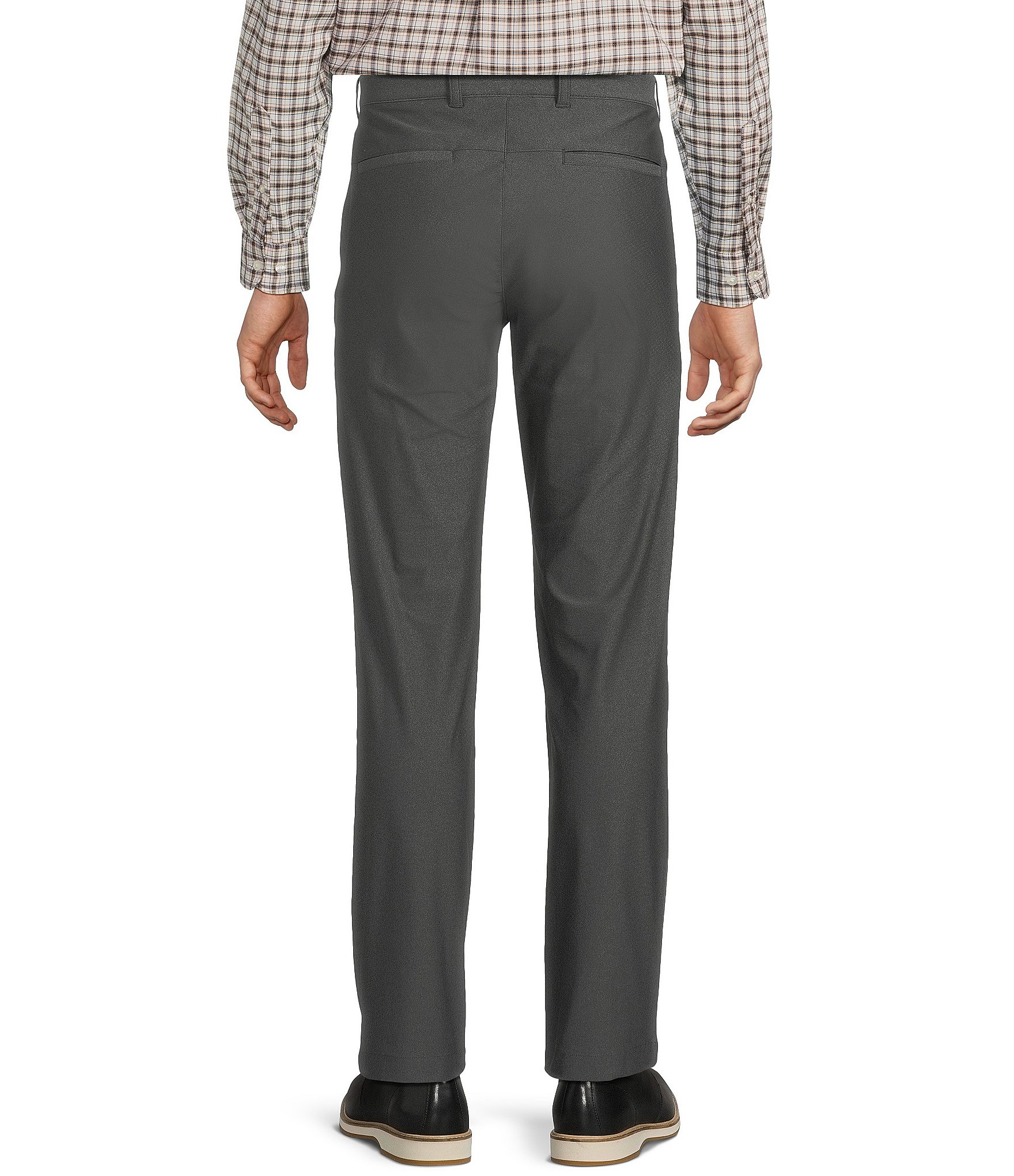 Roundtree & Yorke Andrew Straight Fit Flannel Touch Pants