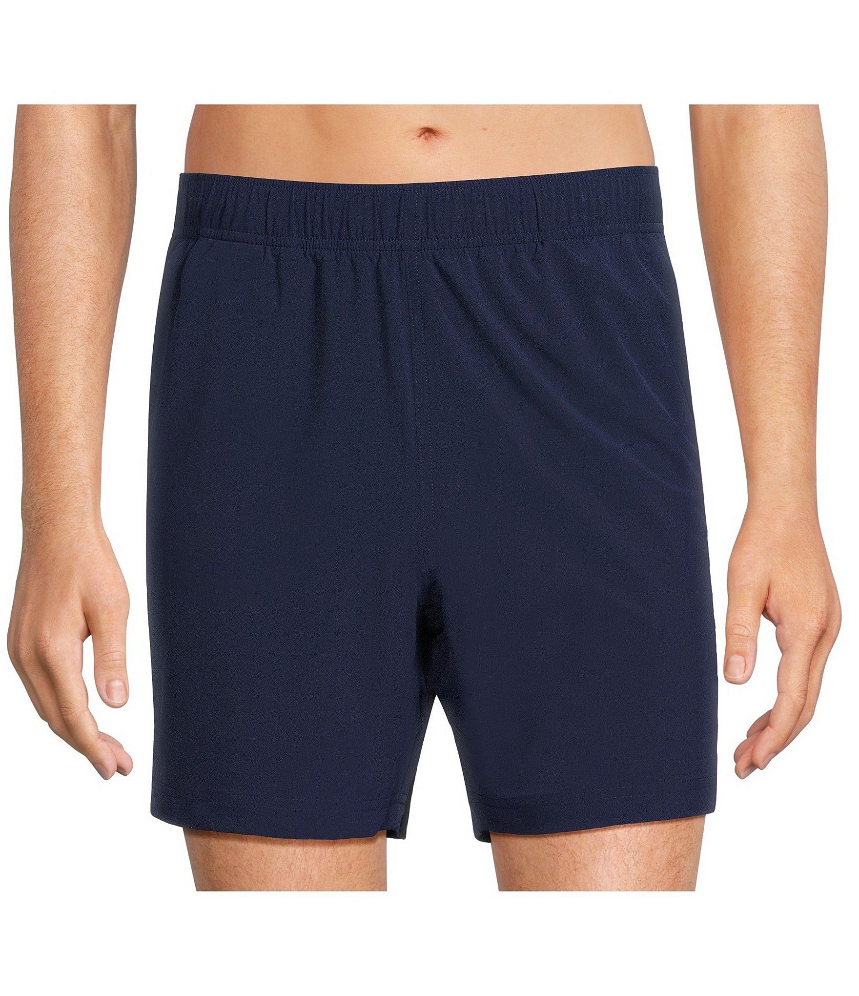 Roundtree & Yorke Aquamotion Solid Stretch 6#double; Inseam Swim Trunks