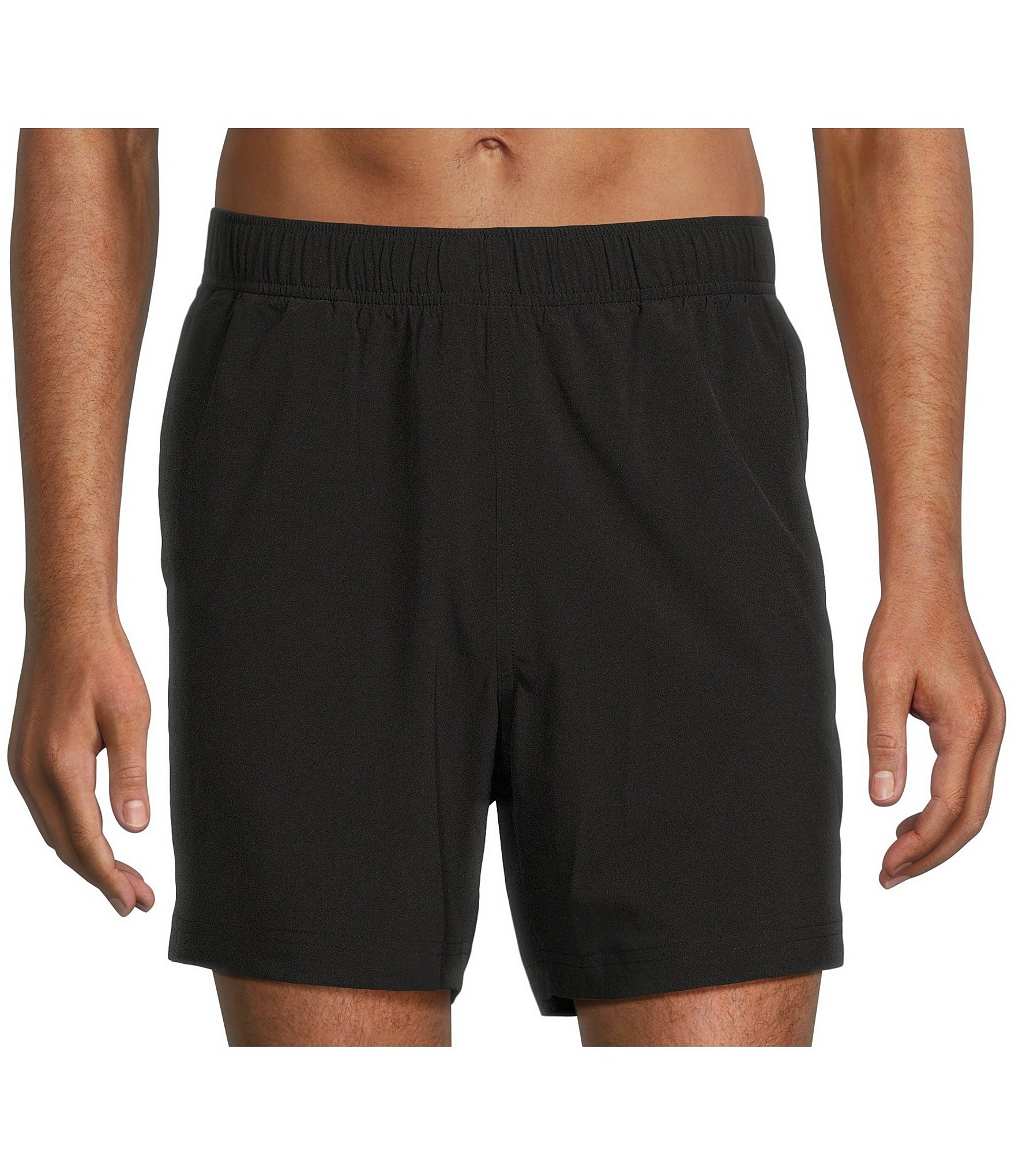 Roundtree & Yorke Aquamotion Solid Stretch 6#double; Inseam Swim Trunks