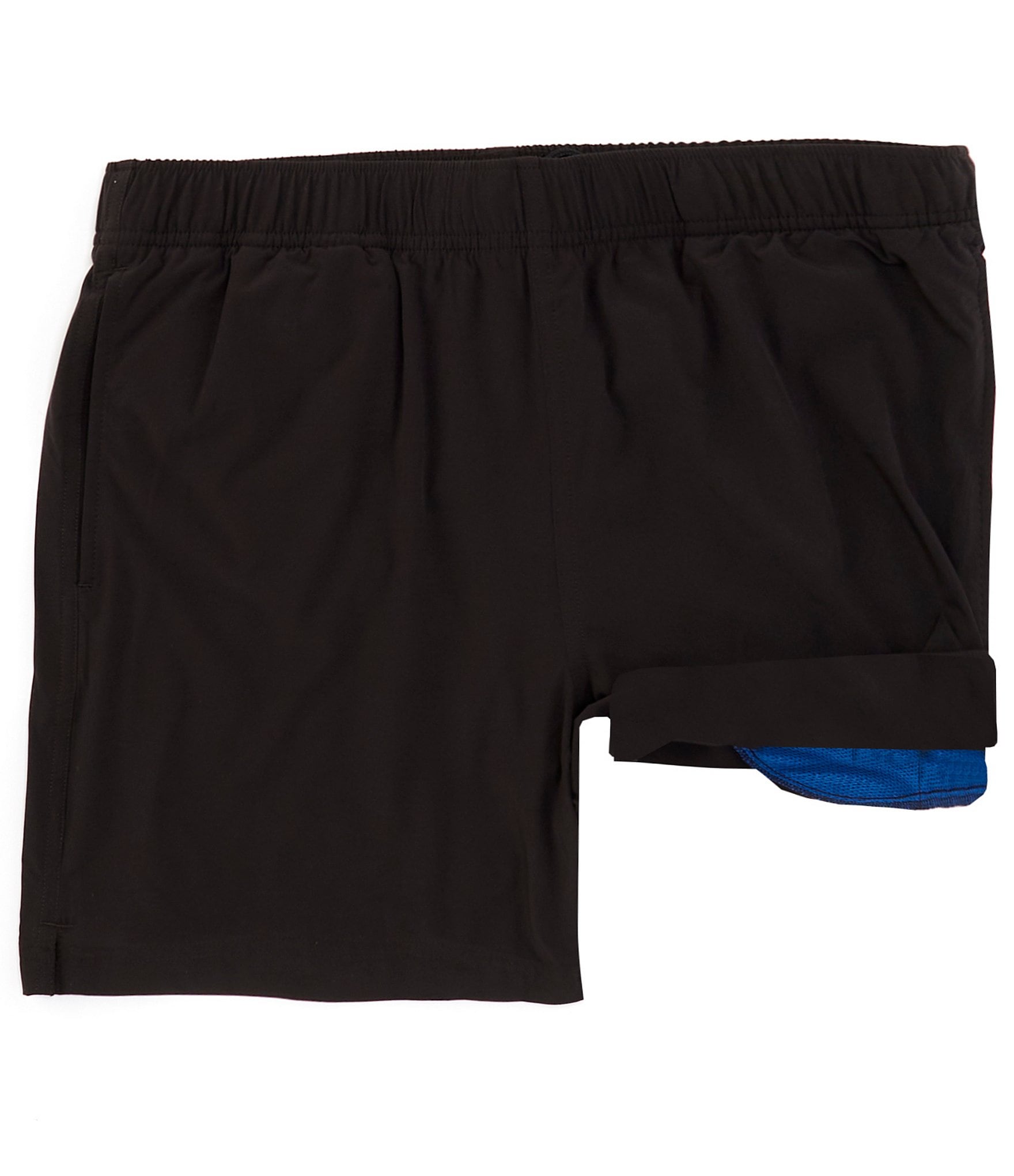 Roundtree & Yorke Aquamotion Solid Stretch 6#double; Inseam Swim Trunks