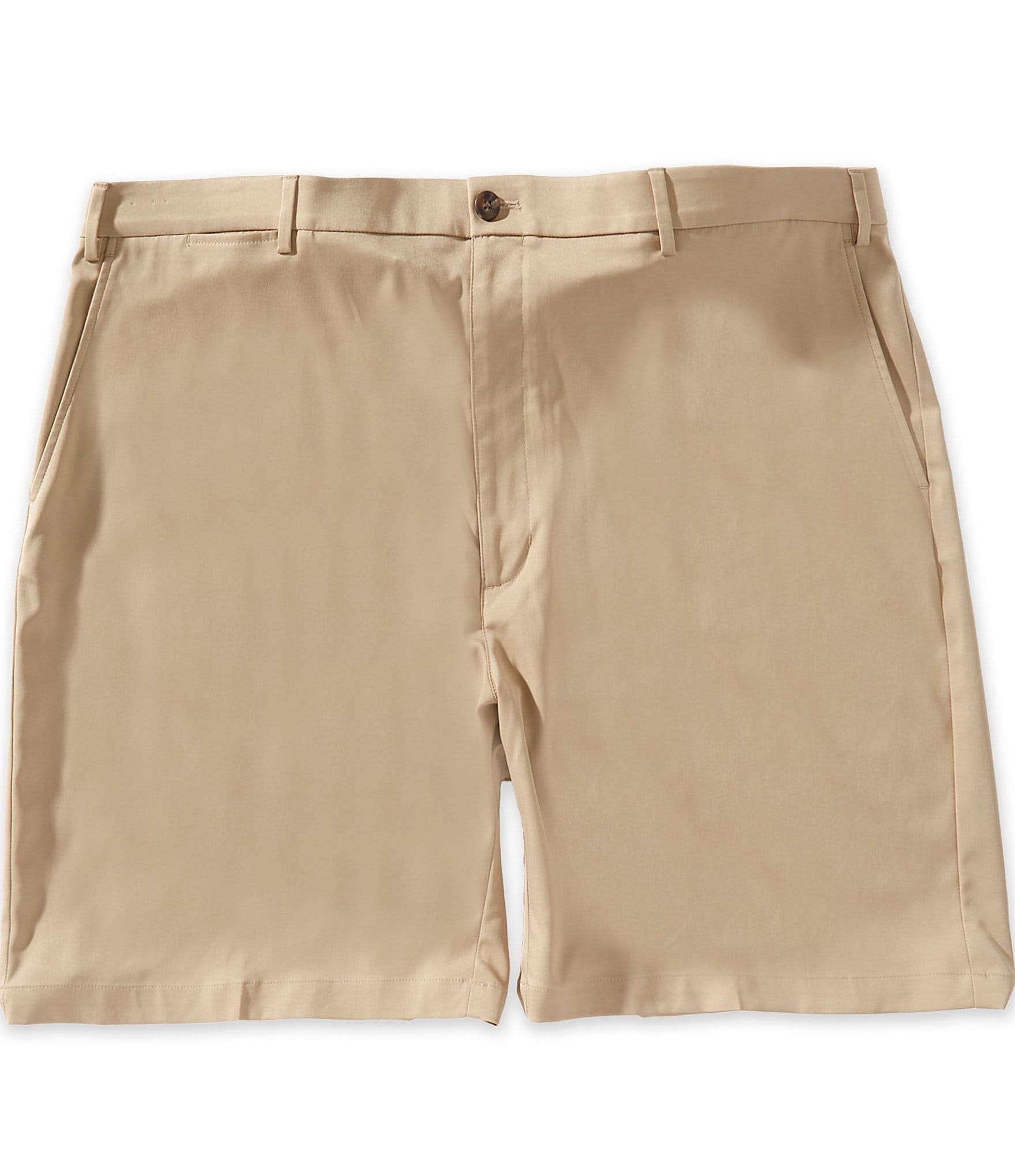 Roundtree & Yorke Big & Tall 9#double; and 11#double; Inseam Solid Performance Shorts