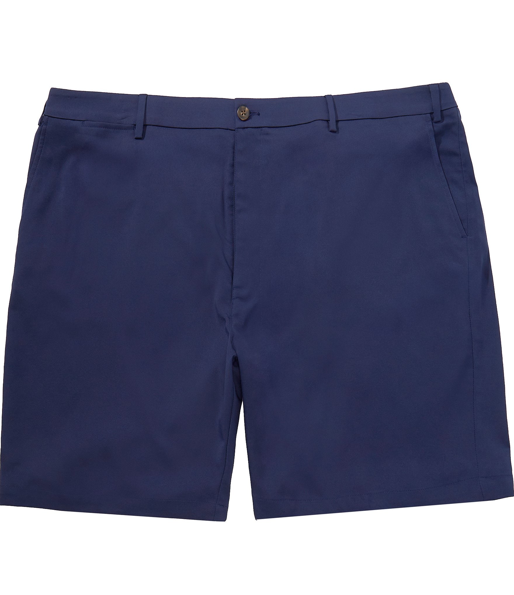Roundtree & Yorke Big & Tall 9#double; and 11#double; Inseam Solid Performance Shorts