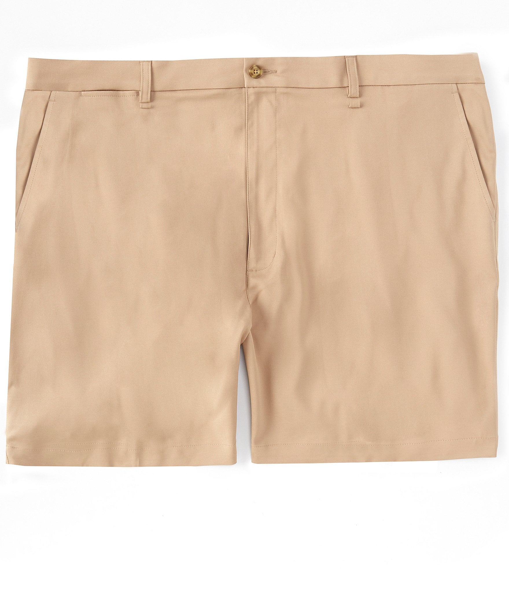 Roundtree & Yorke Big & Tall Straight Fit Flat Front 7 and 9 Inseam Shorts