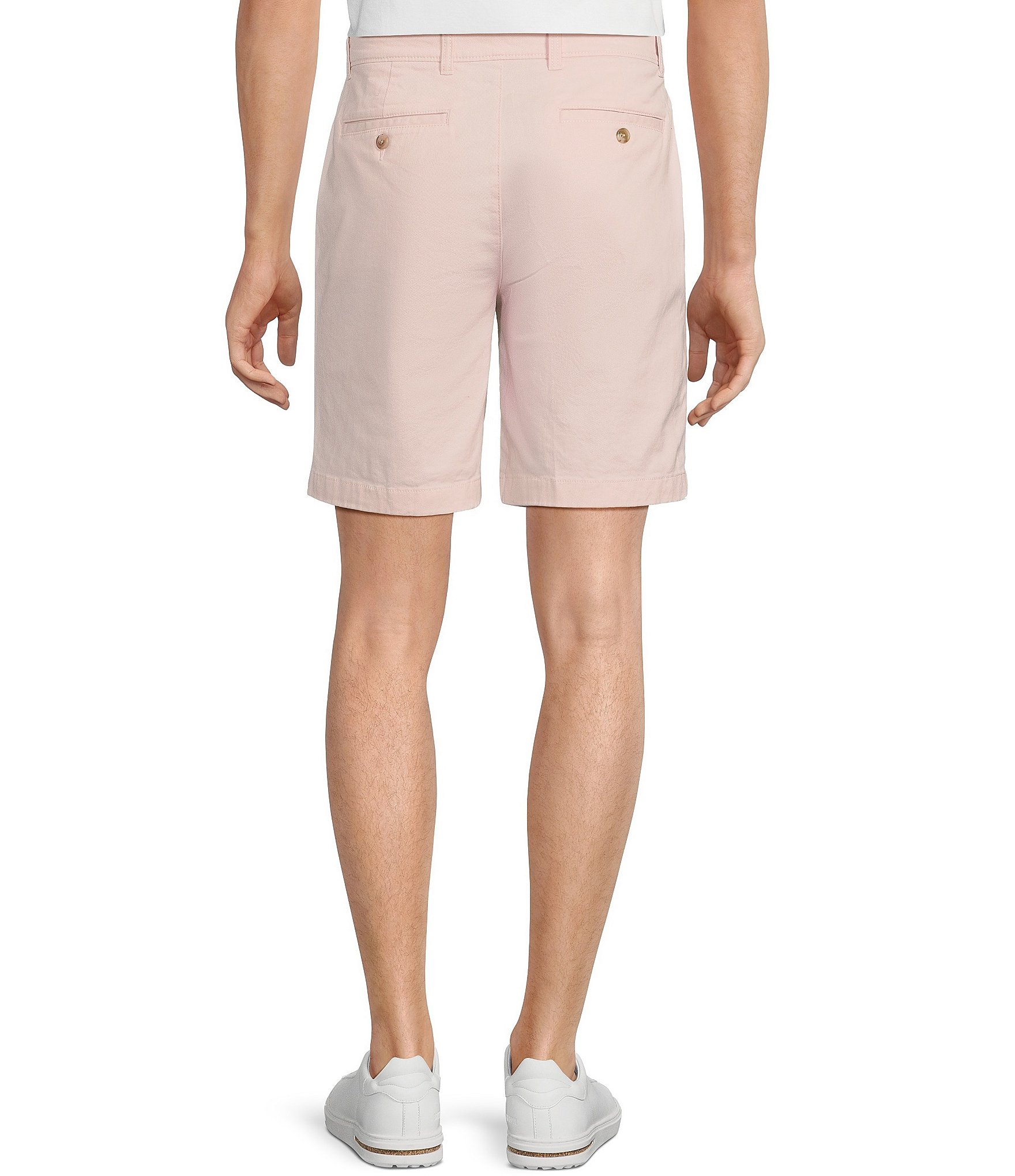 Roundtree & Yorke Big & Tall Casuals Classic Fit Flat Front Washed Chino 9#double; And 11#double; Inseam Shorts