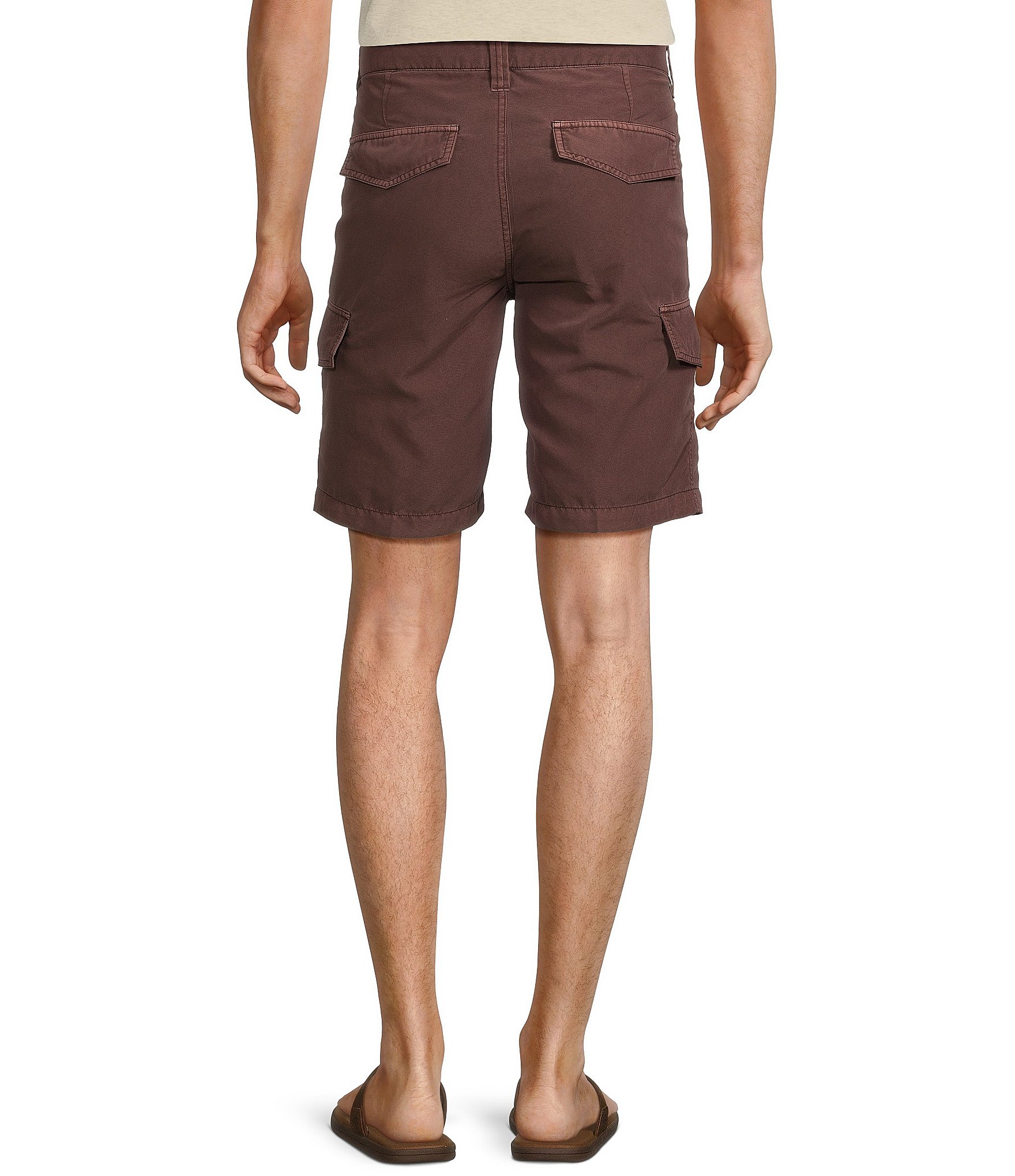 Roundtree & Yorke Big & Tall Casuals Straight Fit 9#double; Inseam Cargo Shorts