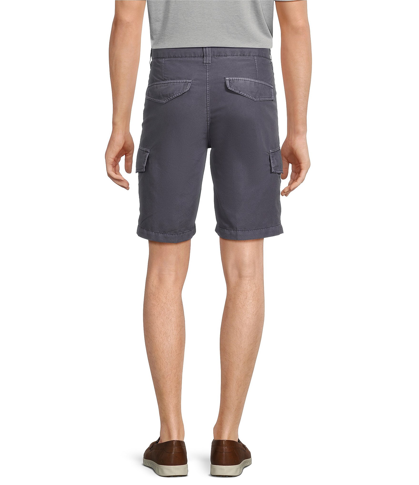 Roundtree & Yorke Big & Tall Casuals Straight Fit 9#double; Inseam Cargo Shorts