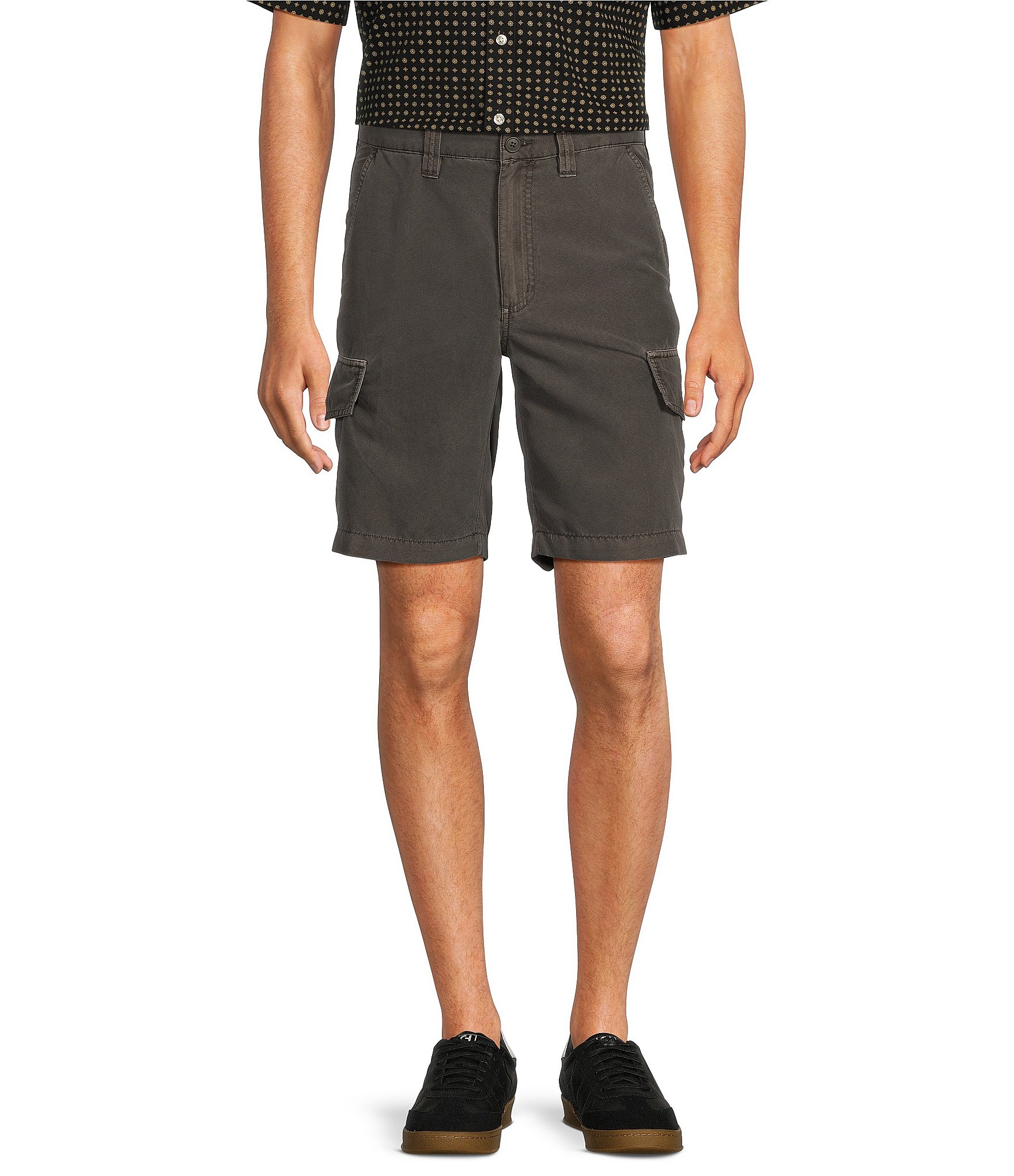 Roundtree & Yorke Big & Tall Casuals Straight Fit 9#double; Inseam Cargo Shorts