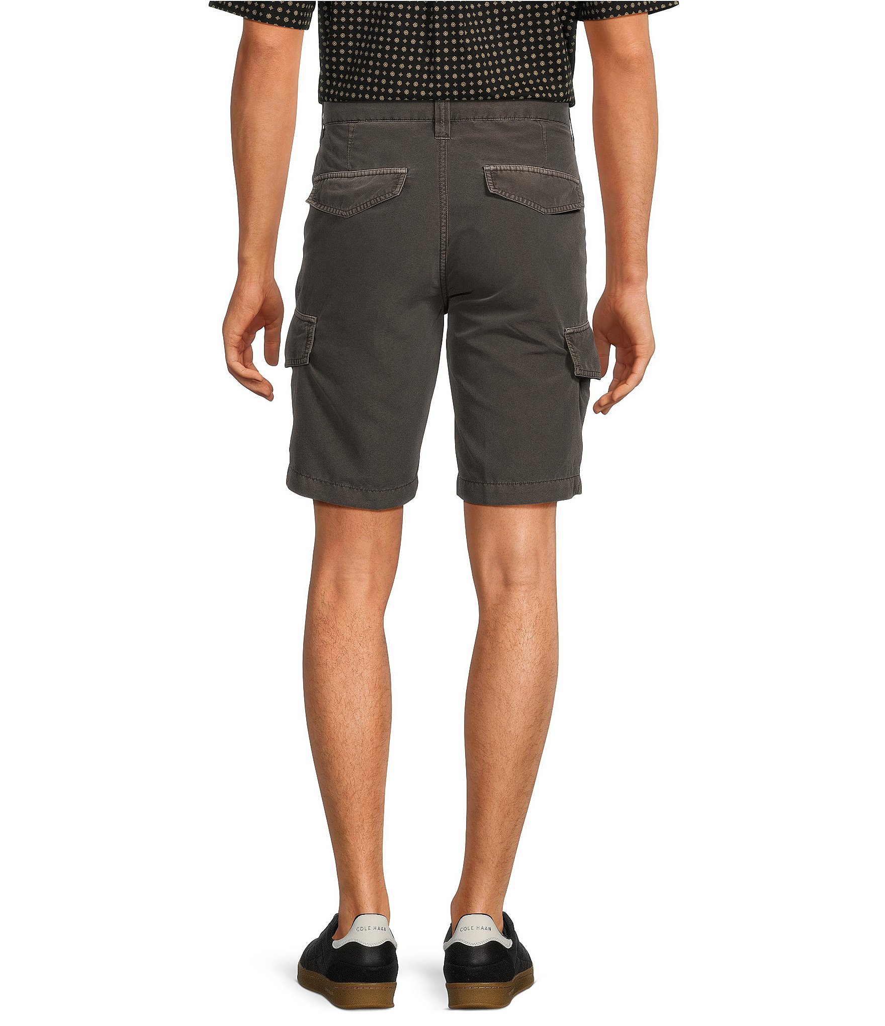 Roundtree & Yorke Big & Tall Casuals Straight Fit 9#double; Inseam Cargo Shorts