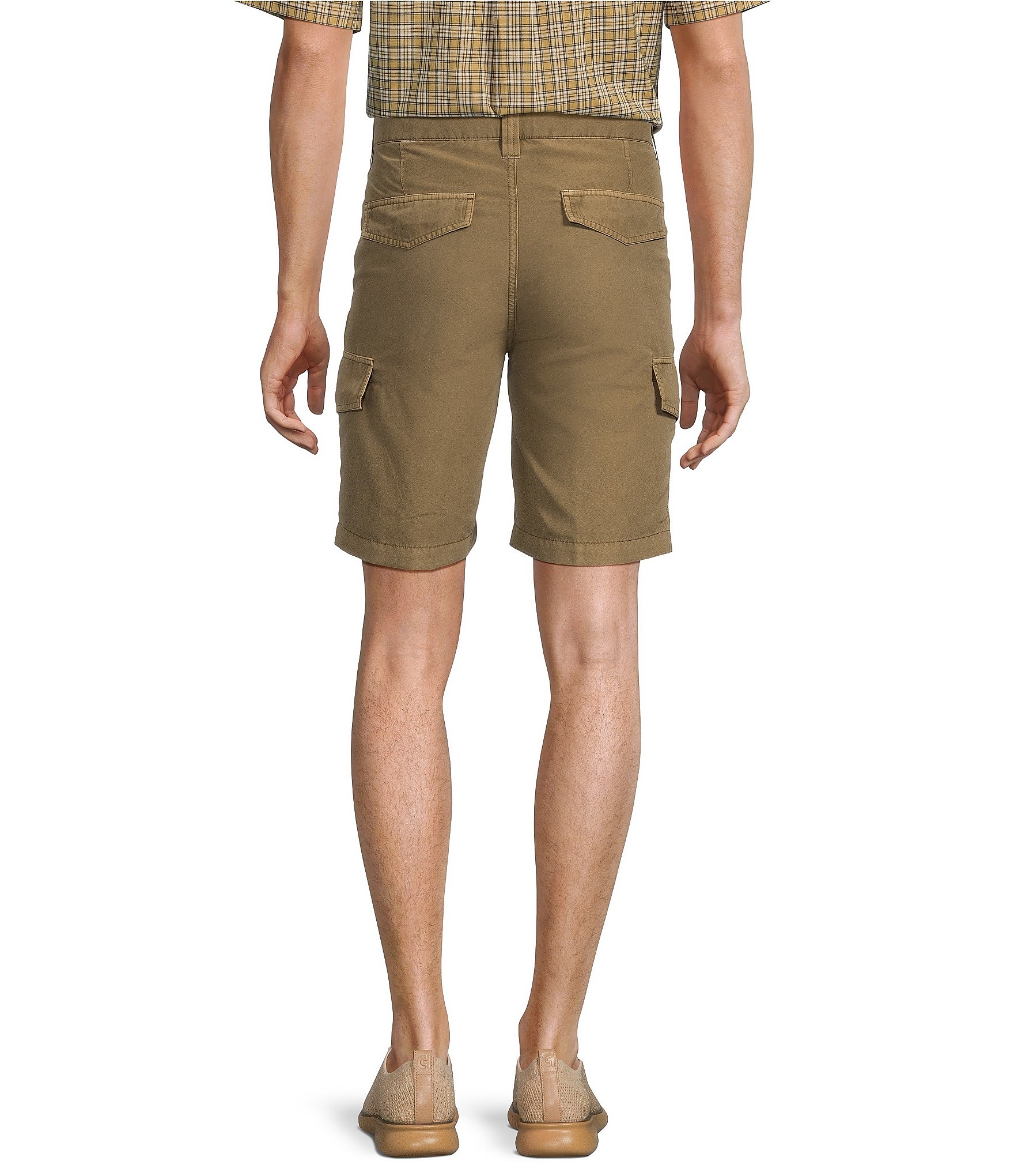 Roundtree & Yorke Big & Tall Casuals Straight Fit 9#double; Inseam Cargo Shorts