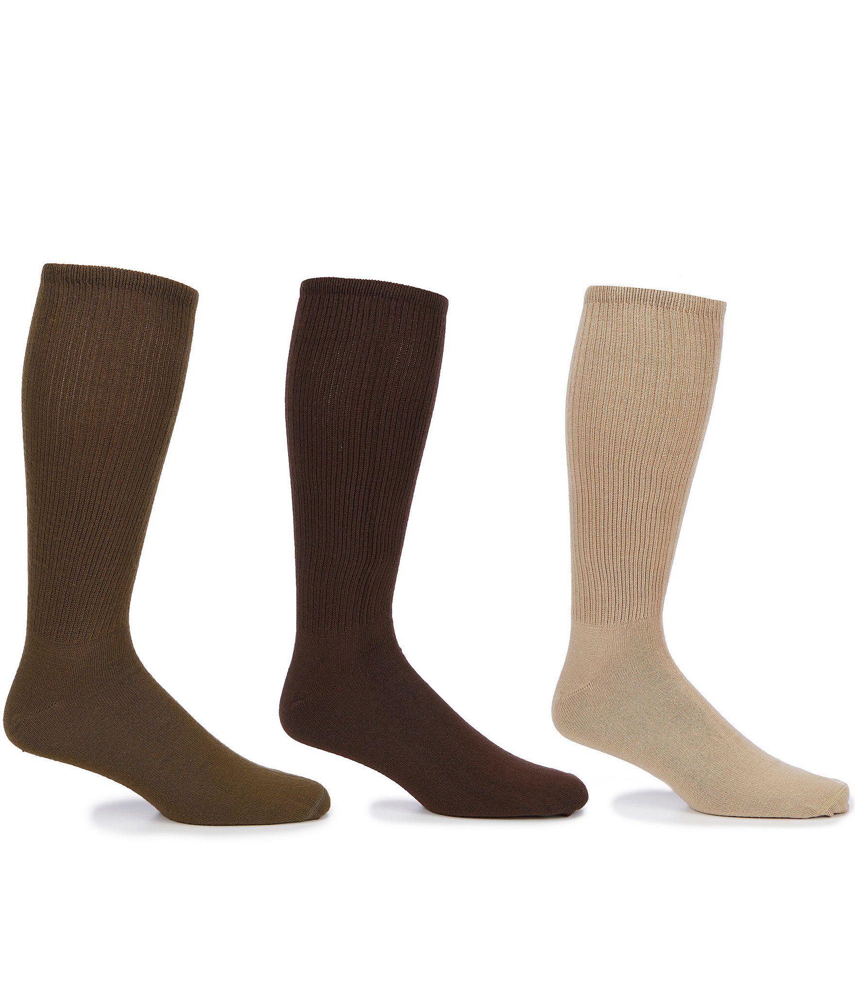 Roundtree & Yorke Big & Tall Crew Socks 3-Pack