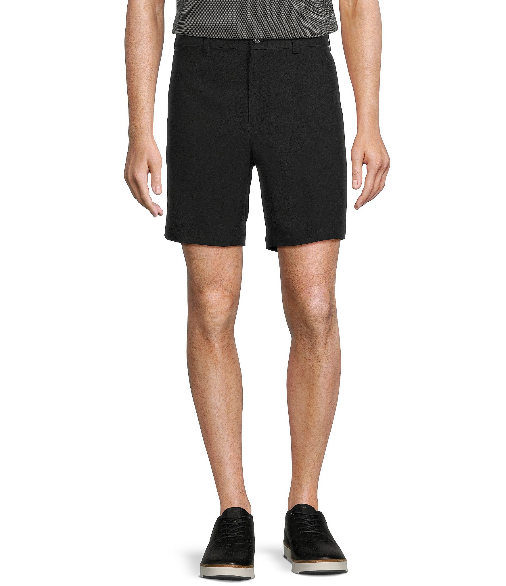 Roundtree & Yorke Big & Tall Performance Half Elastic Classic Fit Stretch Fabric 8#double; And 9#double; Inseam Shorts