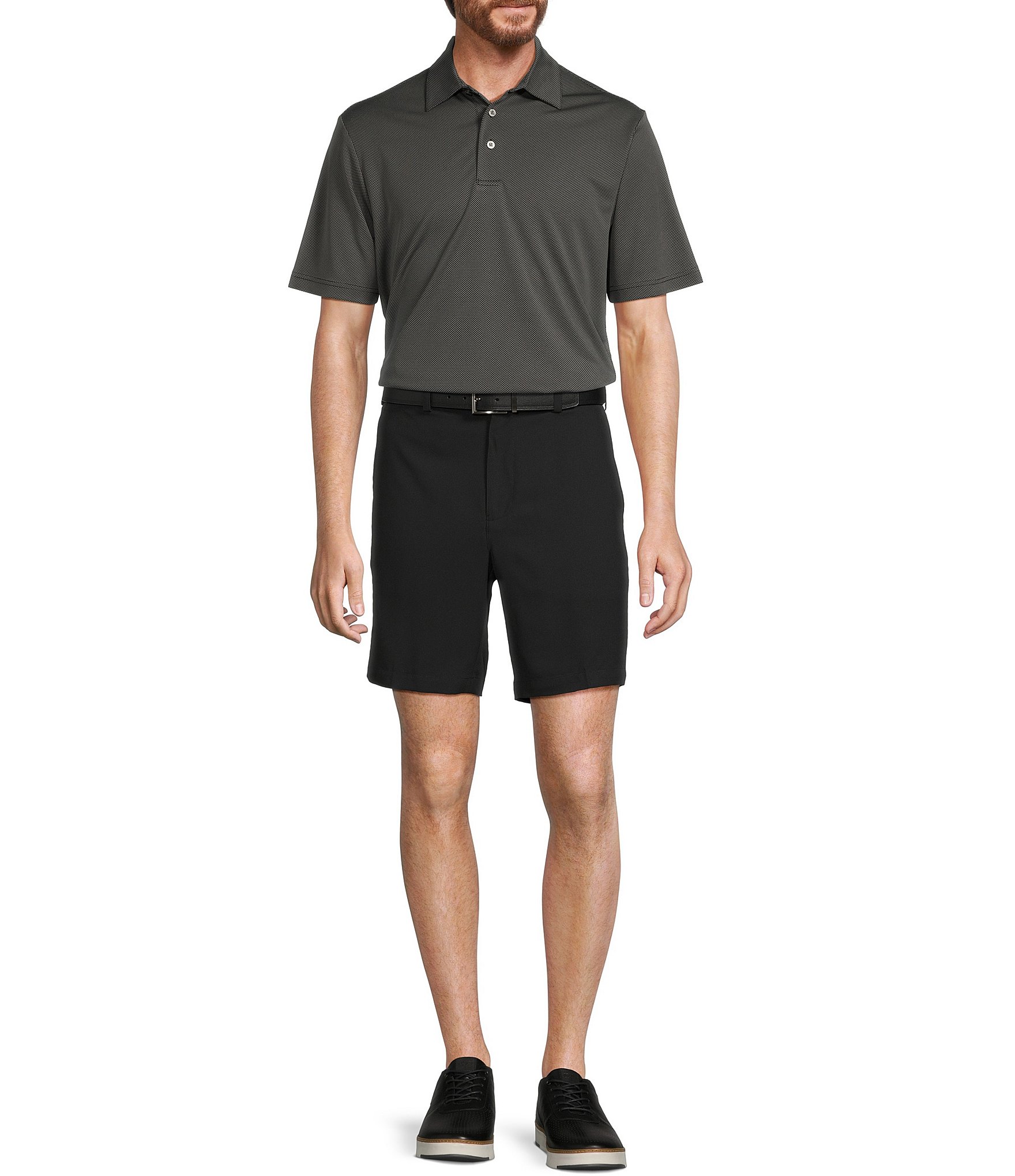 Roundtree & Yorke Big & Tall Performance Half Elastic Classic Fit Stretch Fabric 8#double; And 9#double; Inseam Shorts