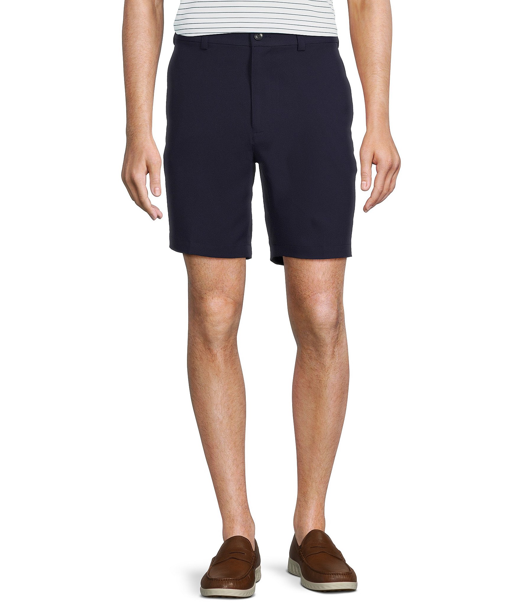 Roundtree & Yorke Big & Tall Performance Half Elastic Classic Fit Stretch Fabric 8#double; And 9#double; Inseam Shorts