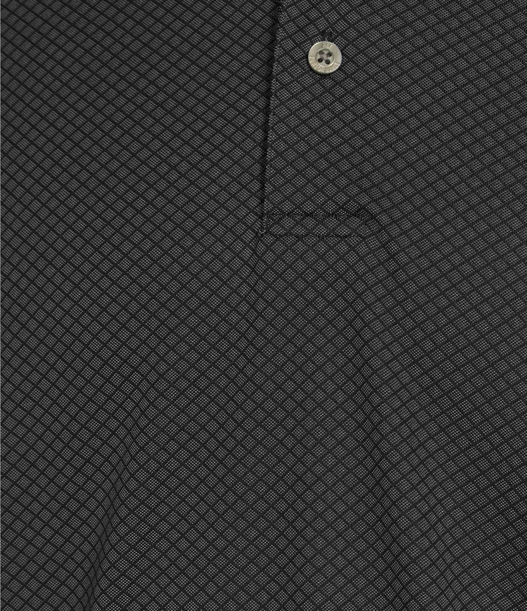 Roundtree & Yorke Big & Tall Performance Short Sleeve Diamond Jacquard Polo Shirt