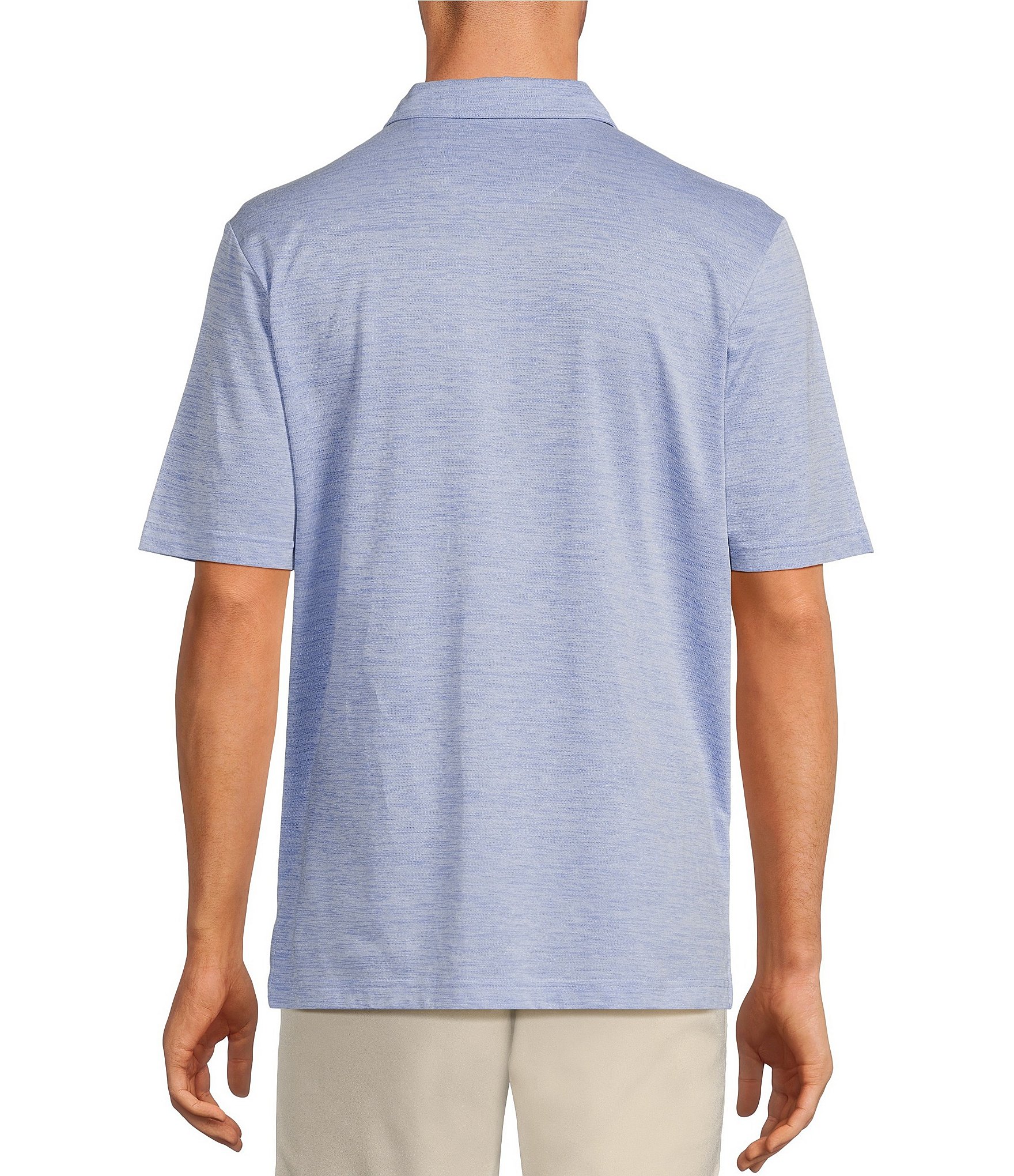 Roundtree & Yorke Big & Tall Performance The Fairway Short Sleeve Solid Polo Shirt