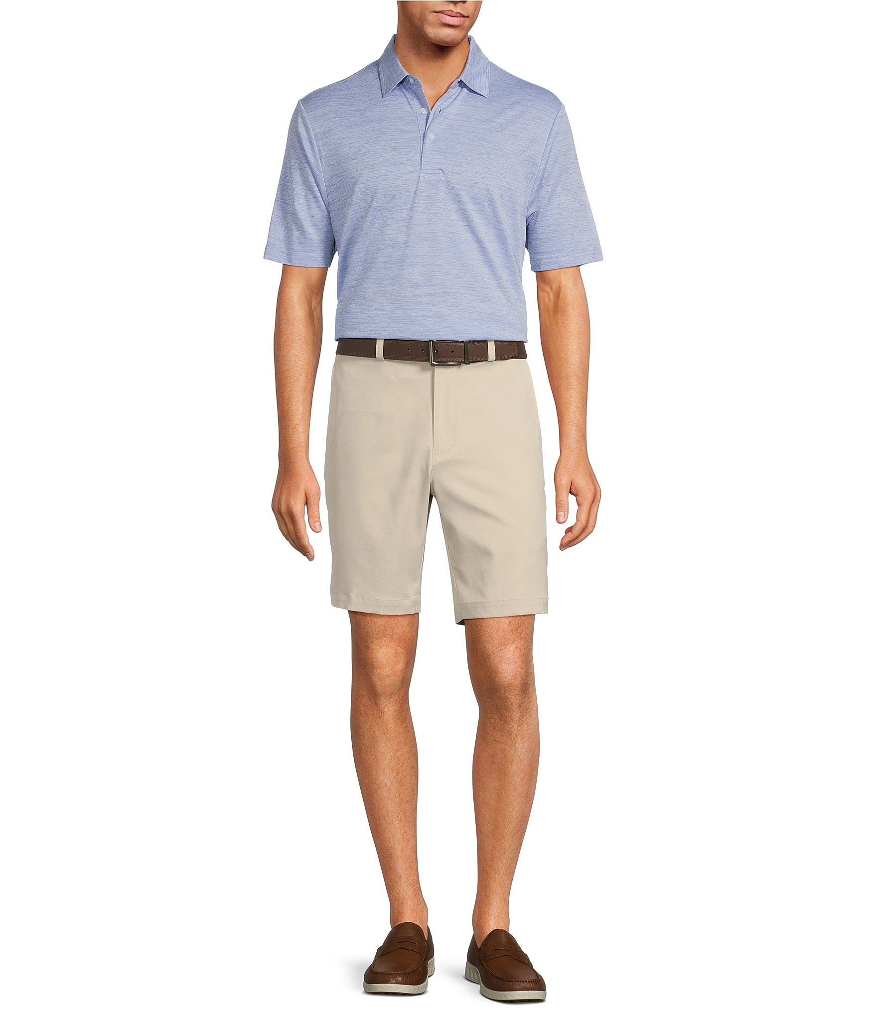 Roundtree & Yorke Big & Tall Performance The Fairway Short Sleeve Solid Polo Shirt