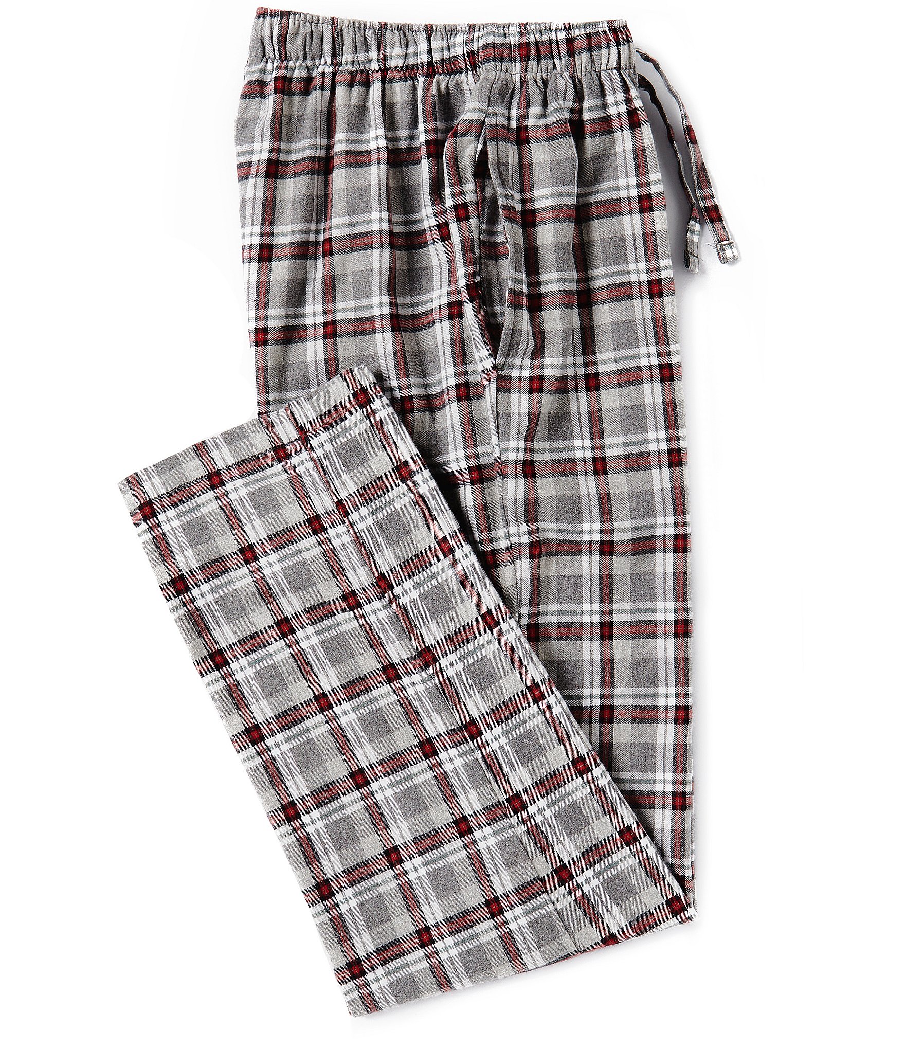 Roundtree & Yorke Big & Tall Plaid Flannel Sleep Pants | Dillard's