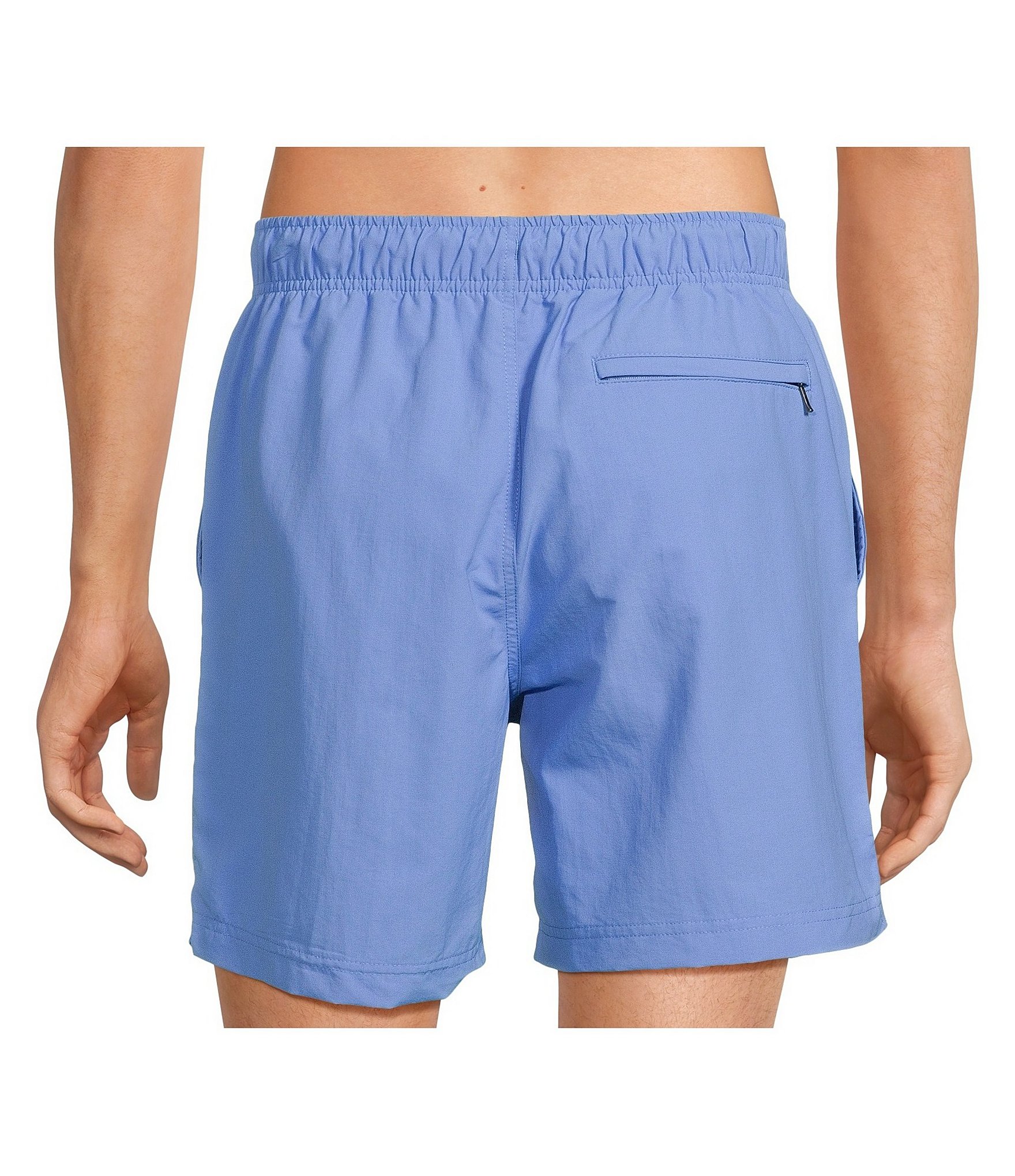 Roundtree & Yorke Big & Tall Portside Solid 6#double; and 8#double; Inseam Swim Trunks