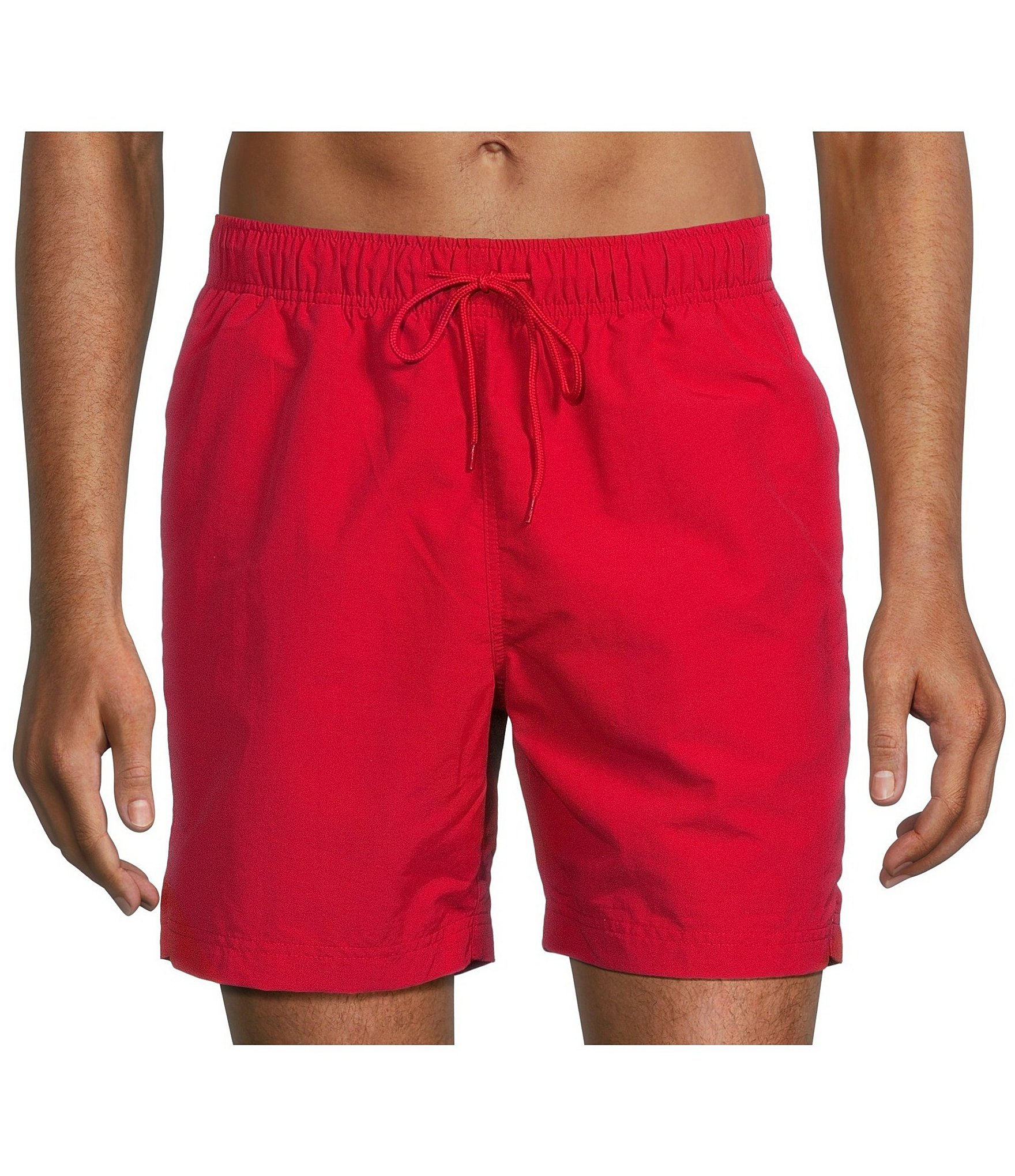 Roundtree & Yorke Big & Tall Portside Solid 6#double; and 8#double; Inseam Swim Trunks