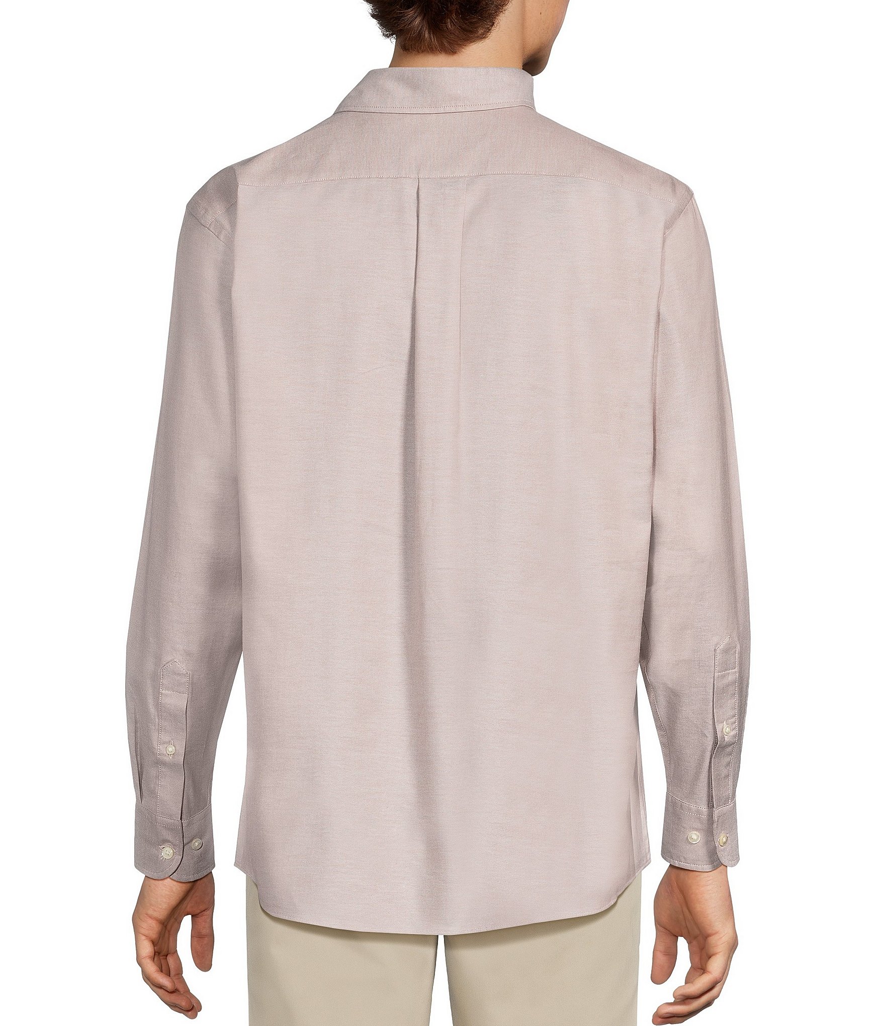 Roundtree & Yorke Big & Tall Solid Oxford Sport Shirt