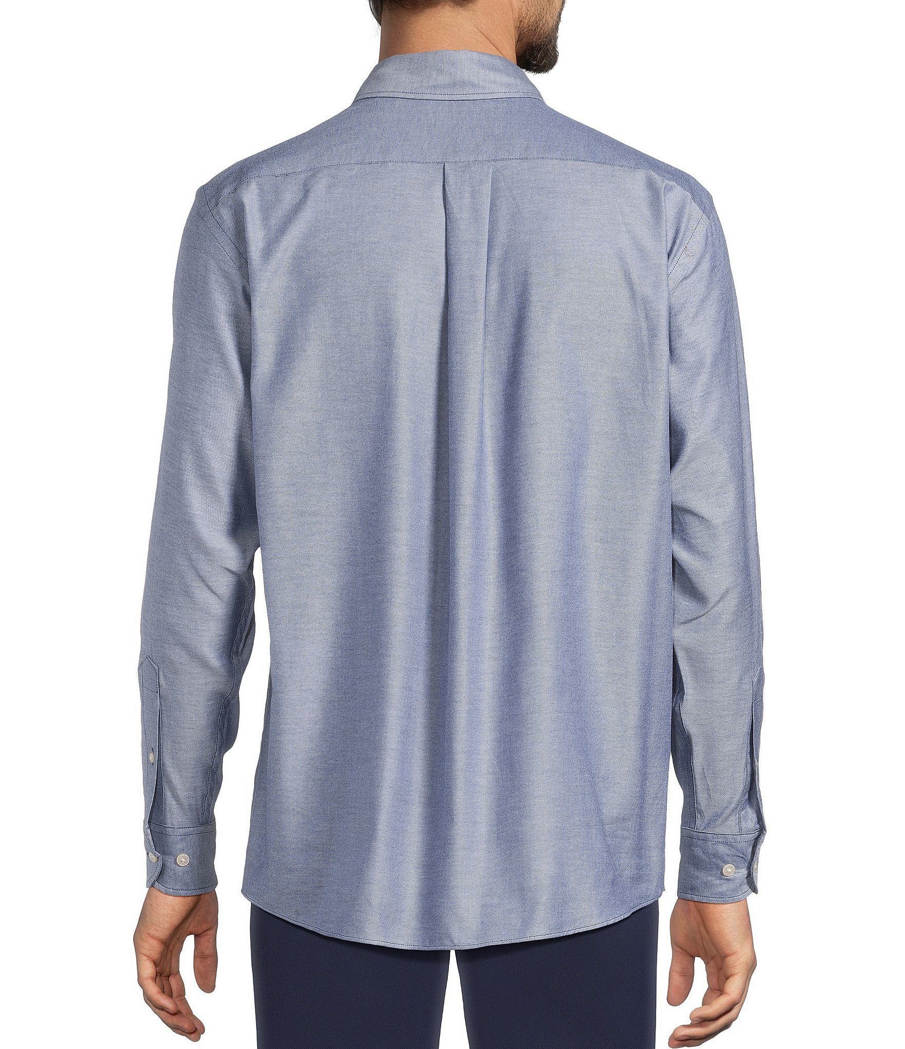 Roundtree & Yorke Big & Tall Solid Oxford Sport Shirt