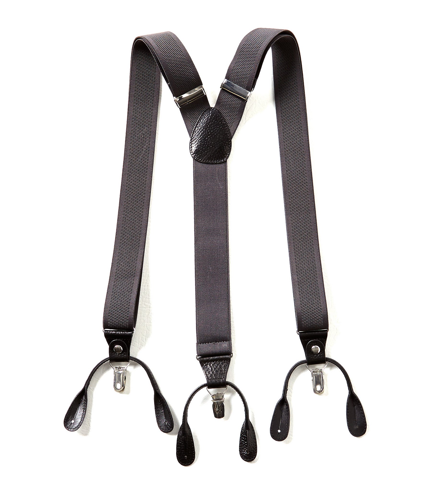 Roundtree & Yorke Big & Tall Solid Suspenders