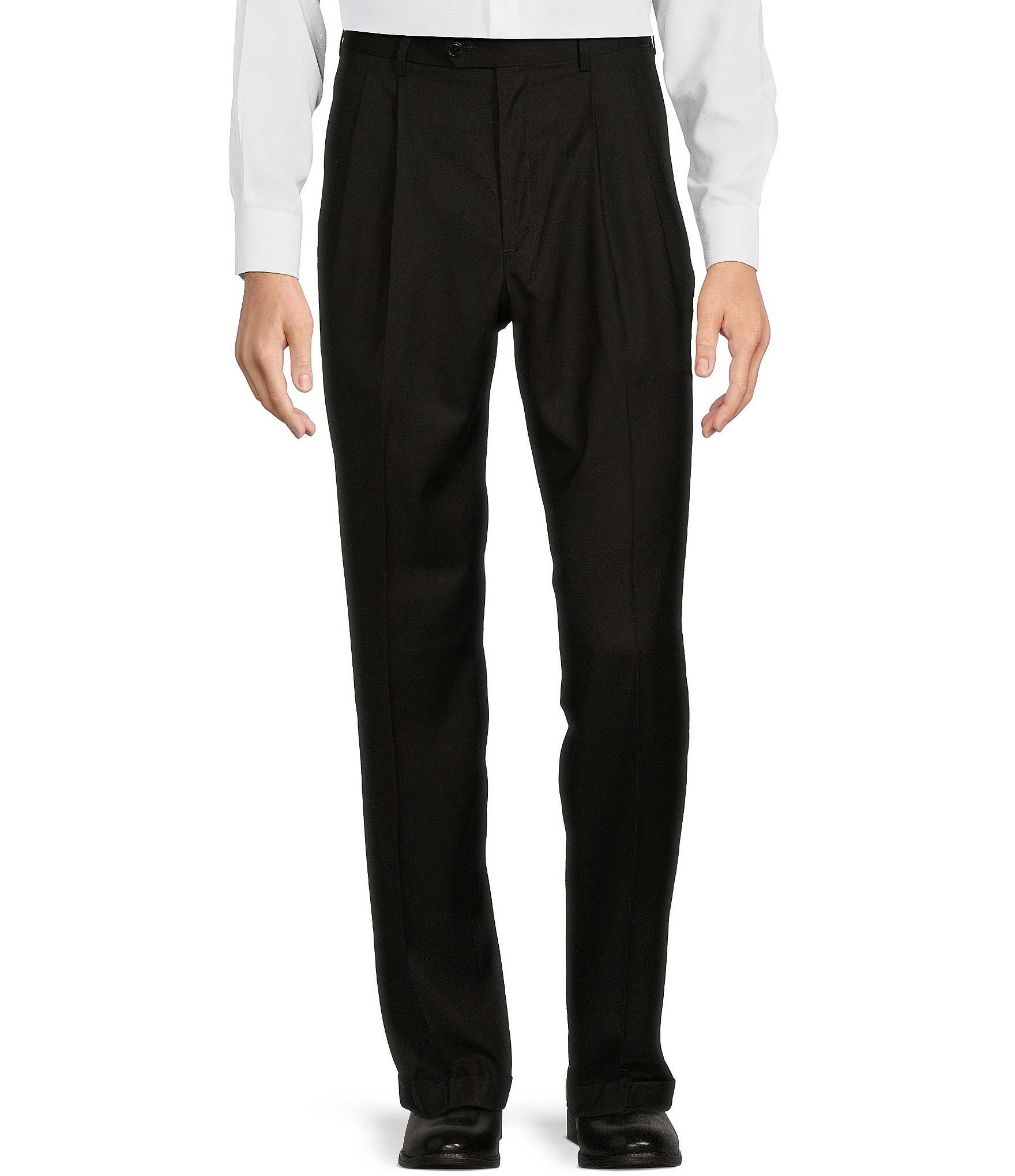 Big and Tall Baggy Cuffed Dacron Polyester Dress Pants