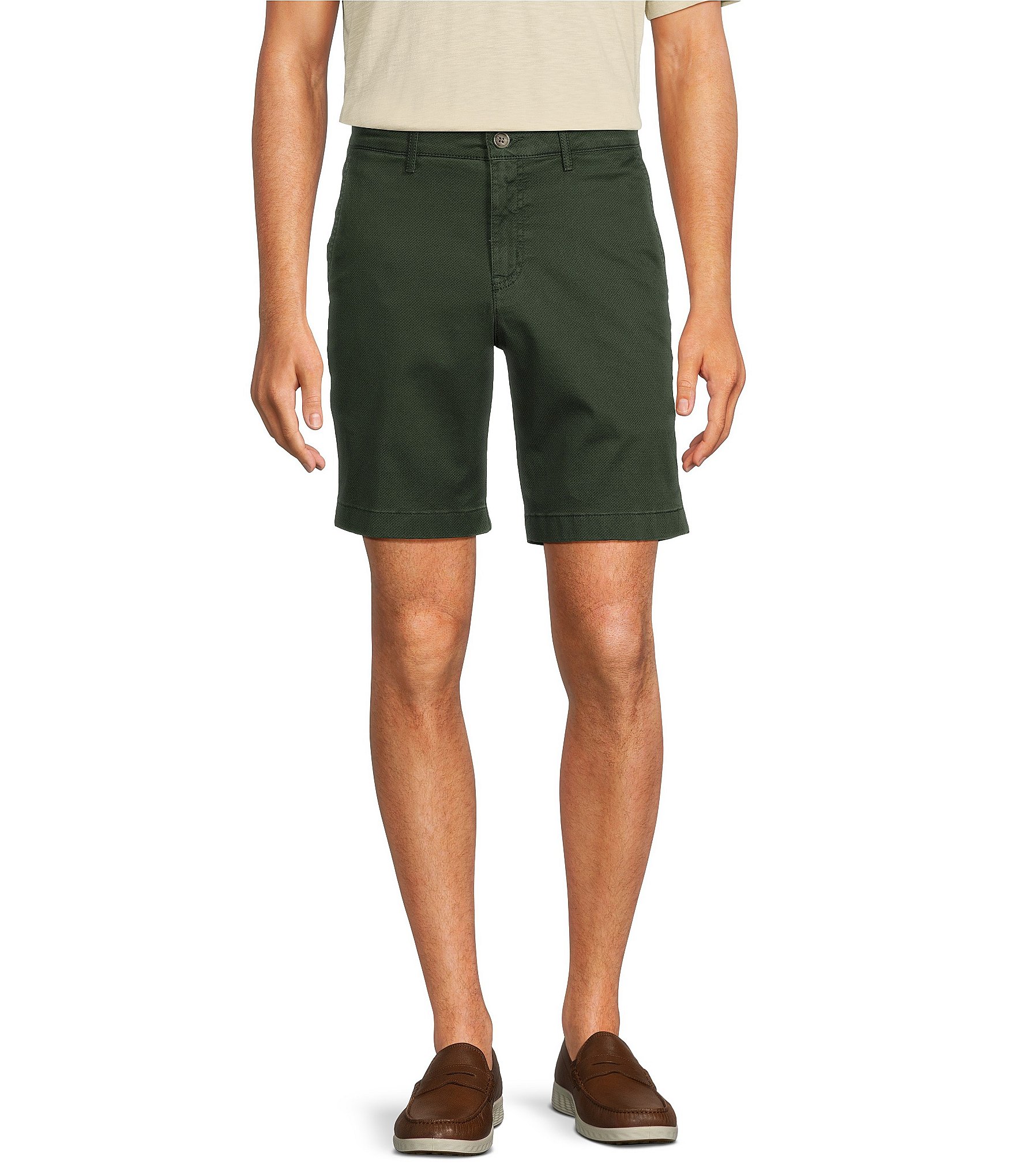 Roundtree & Yorke Casuals Tech Pocket Printed 9#double; Inseam Shorts