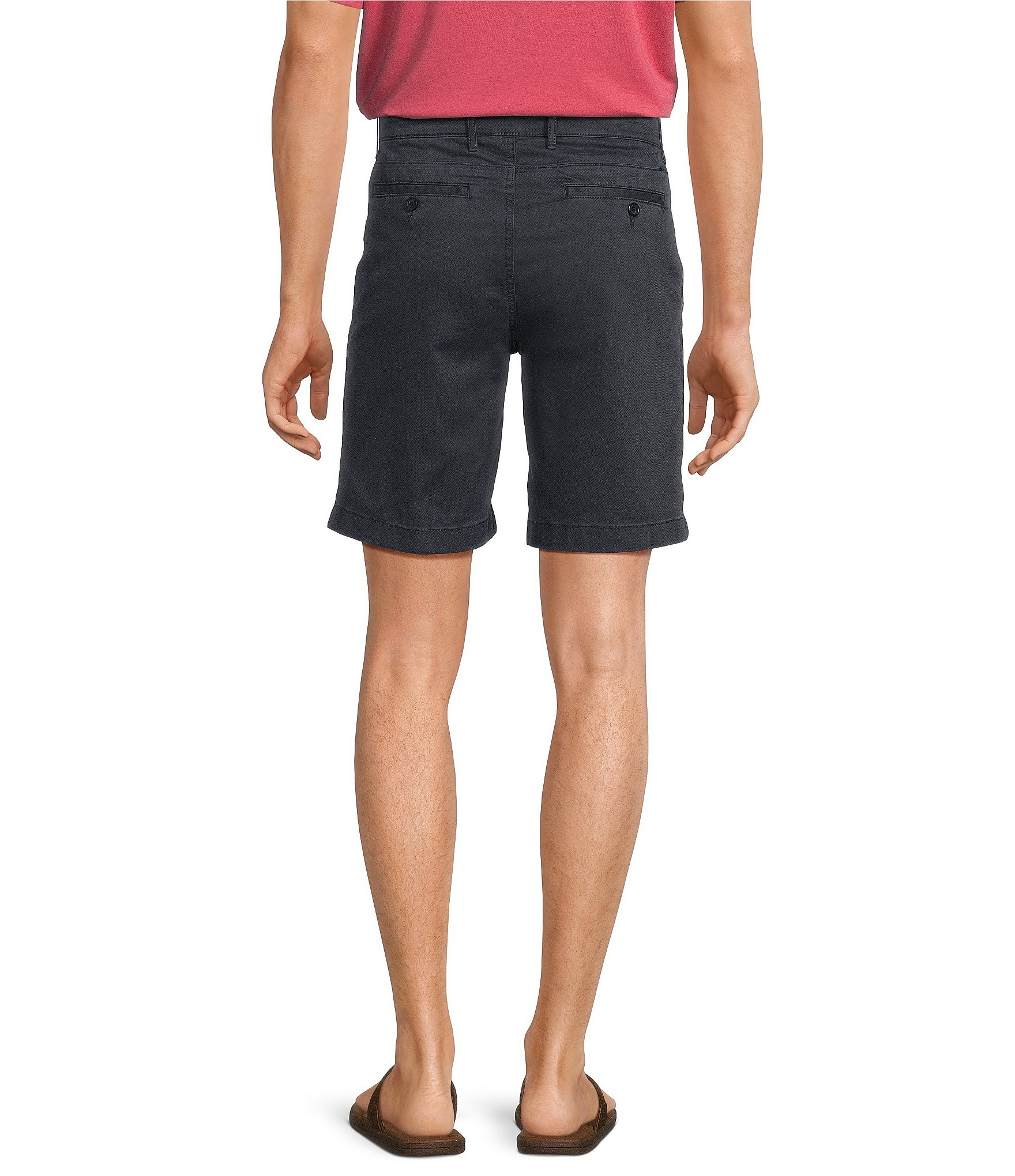 Roundtree & Yorke Casuals Tech Pocket Printed 9#double; Inseam Shorts