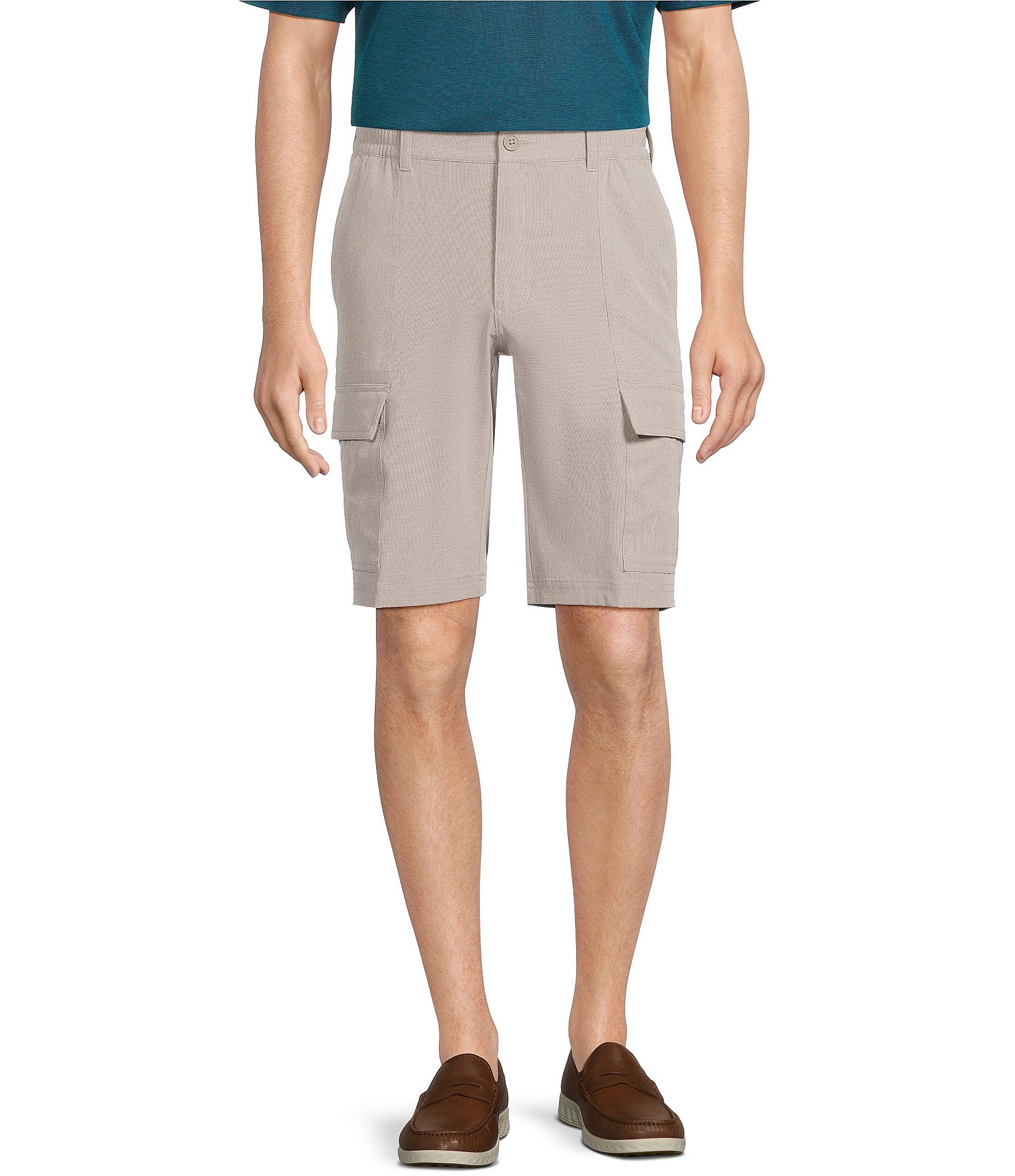 Roundtree & Yorke Classic Fit 11#double; Inseam Cargo Shorts