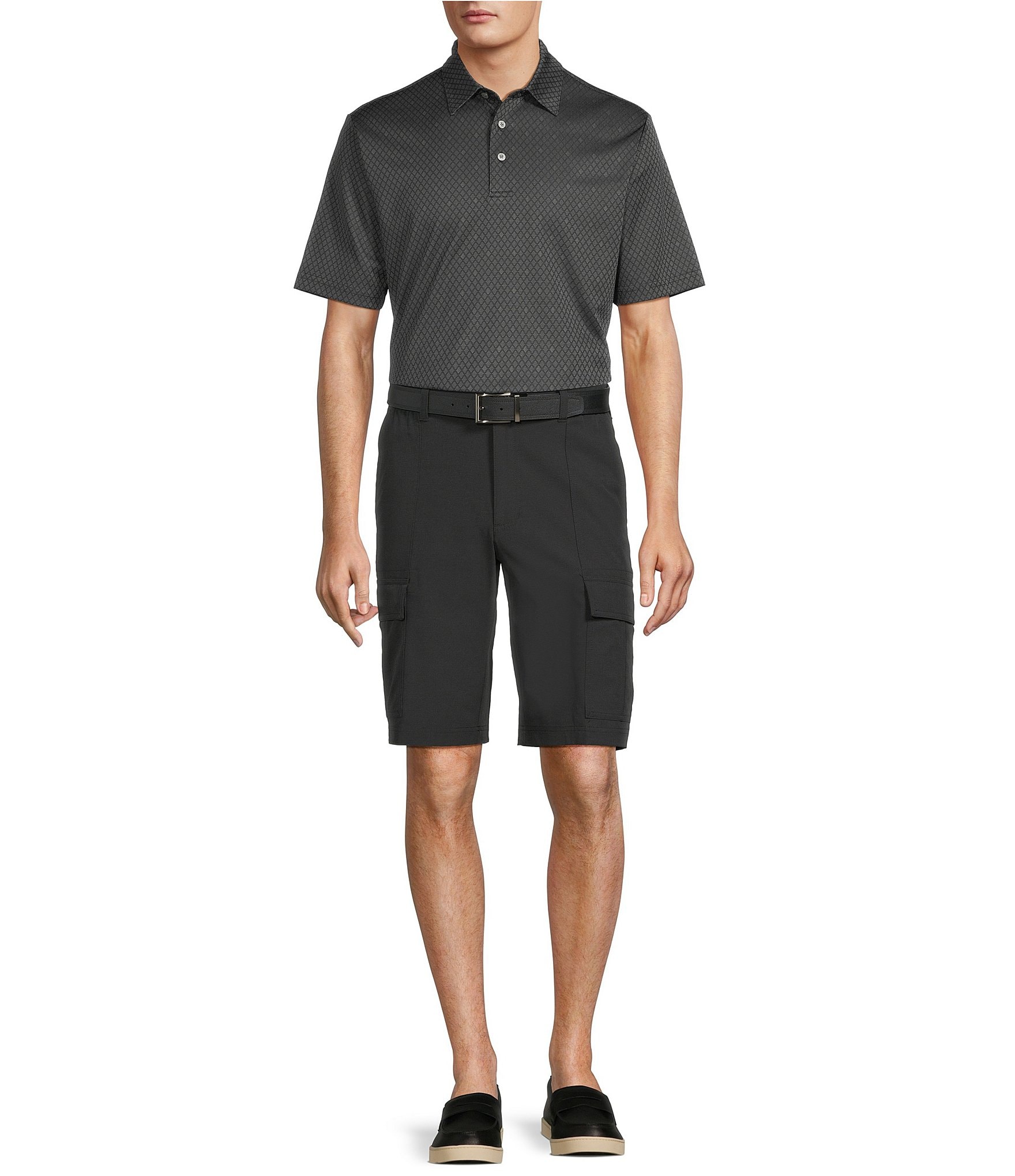 Roundtree & Yorke Classic Fit 11#double; Inseam Cargo Shorts