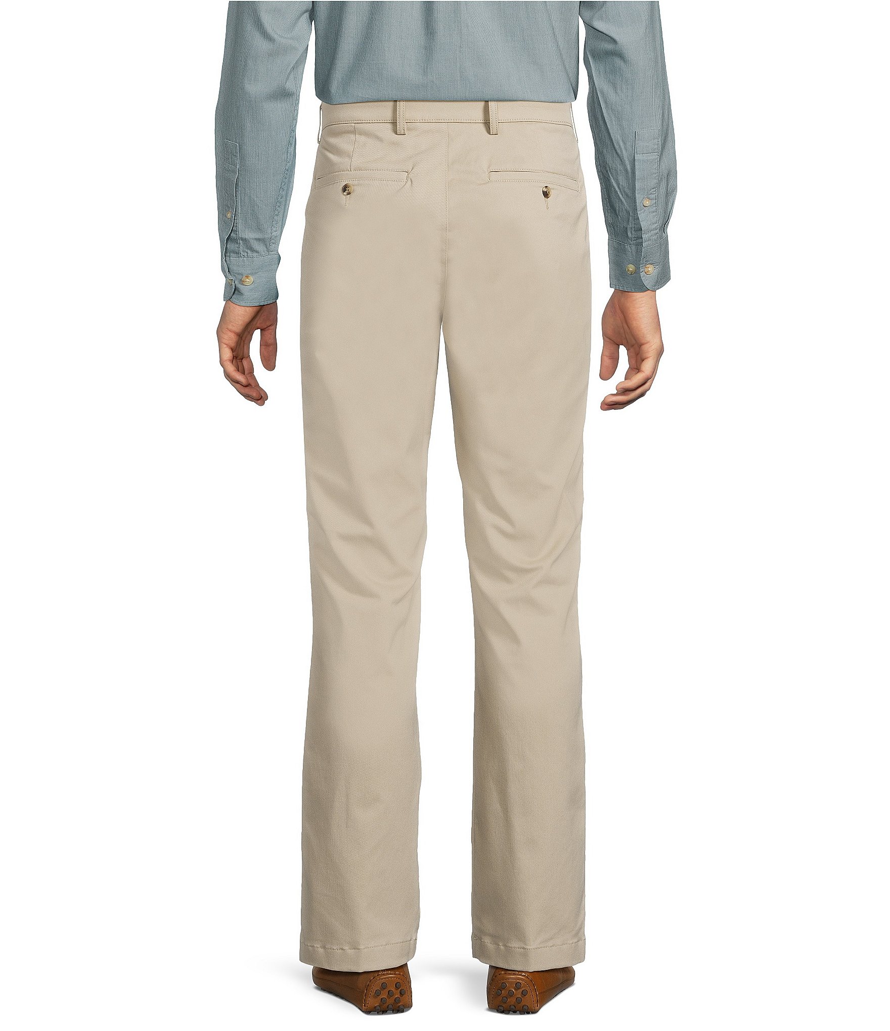 Roundtree & Yorke Classic Fit Solid Washed Chino Pants