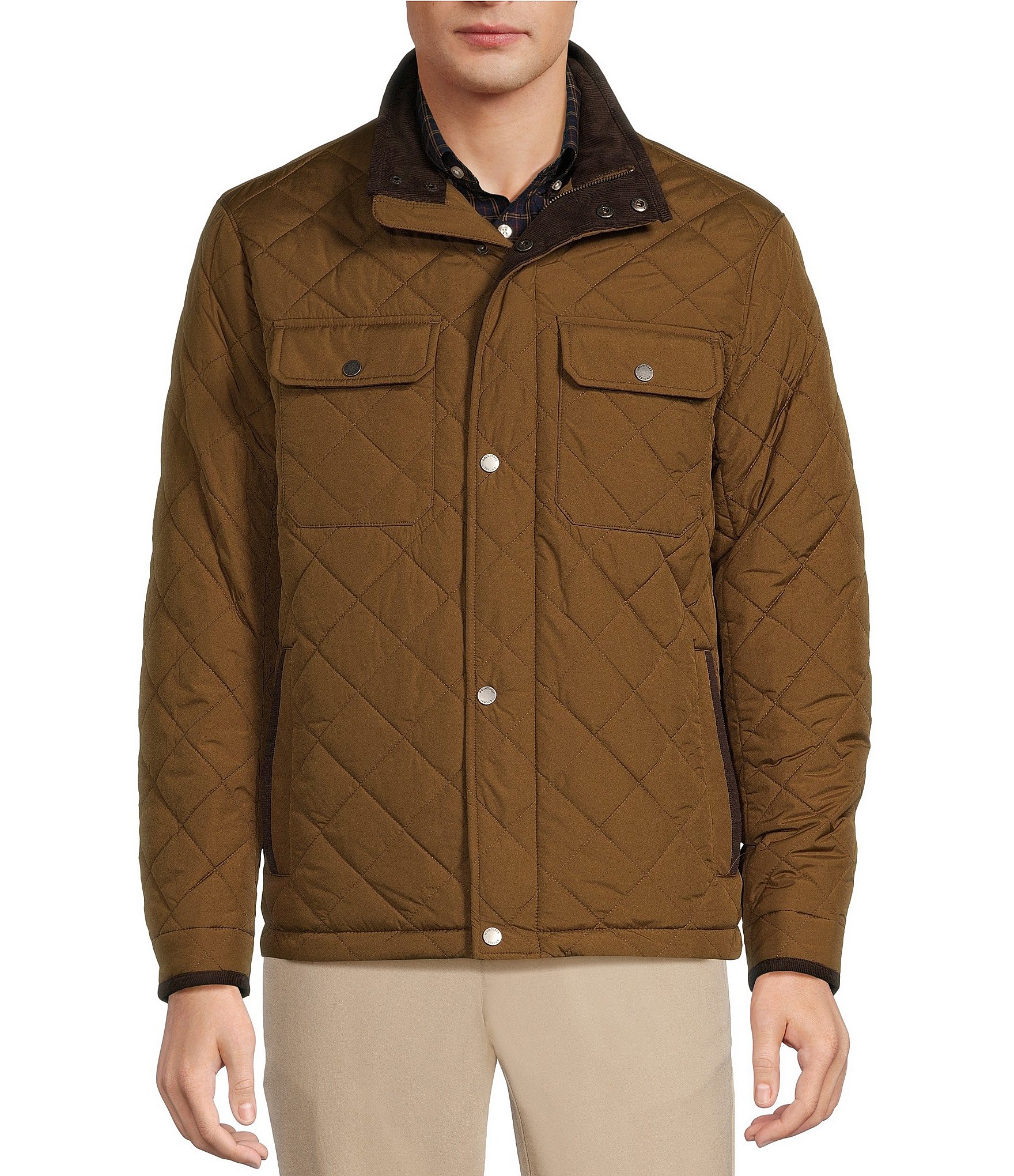 Roundtree & Yorke Diamond Quilted Pattern Jacket