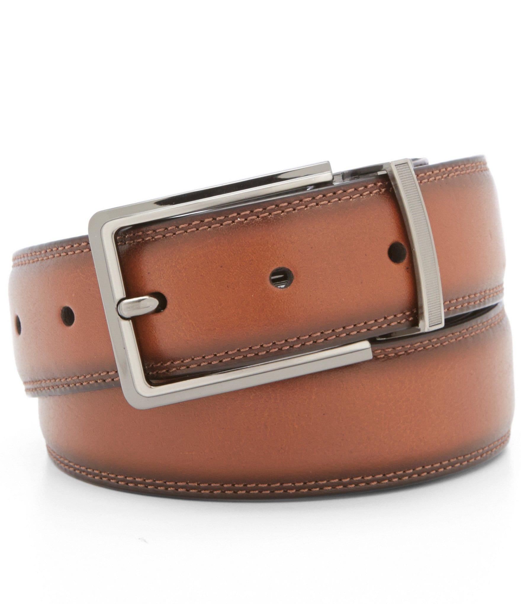 Roundtree & Yorke Double Leather Reversible Belt | Dillard's