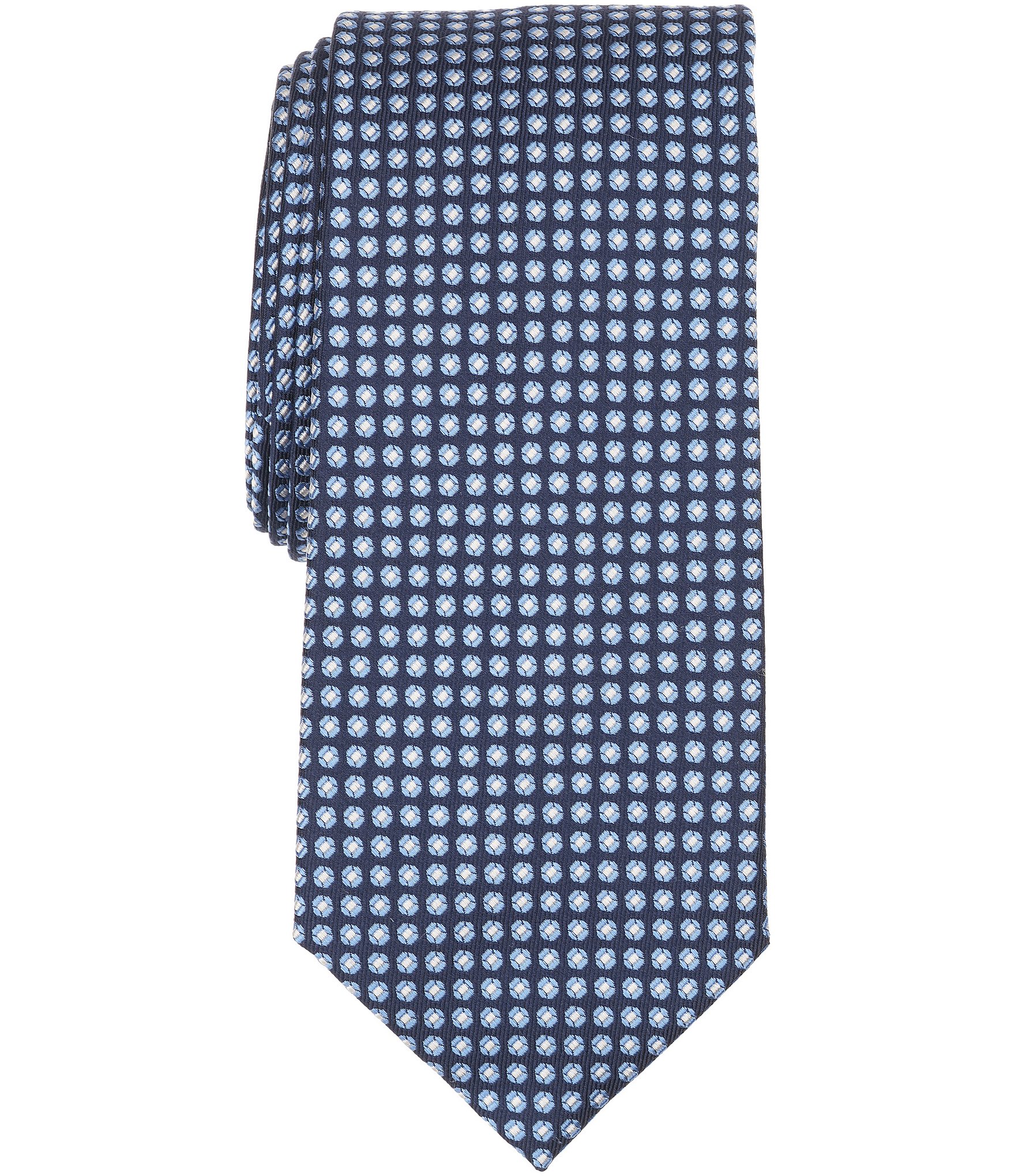 Roundtree & Yorke Emanuel Neat Traditional Silk Blend Tie