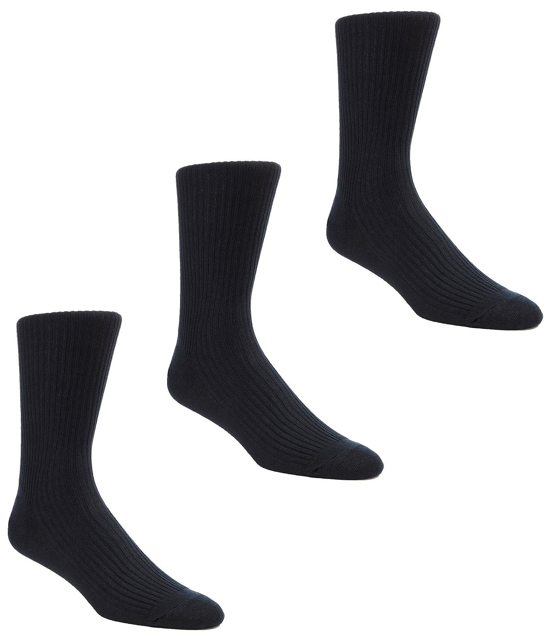 Roundtree & Yorke Big & Tall Extended Size 3-Pack Socks | Dillard's